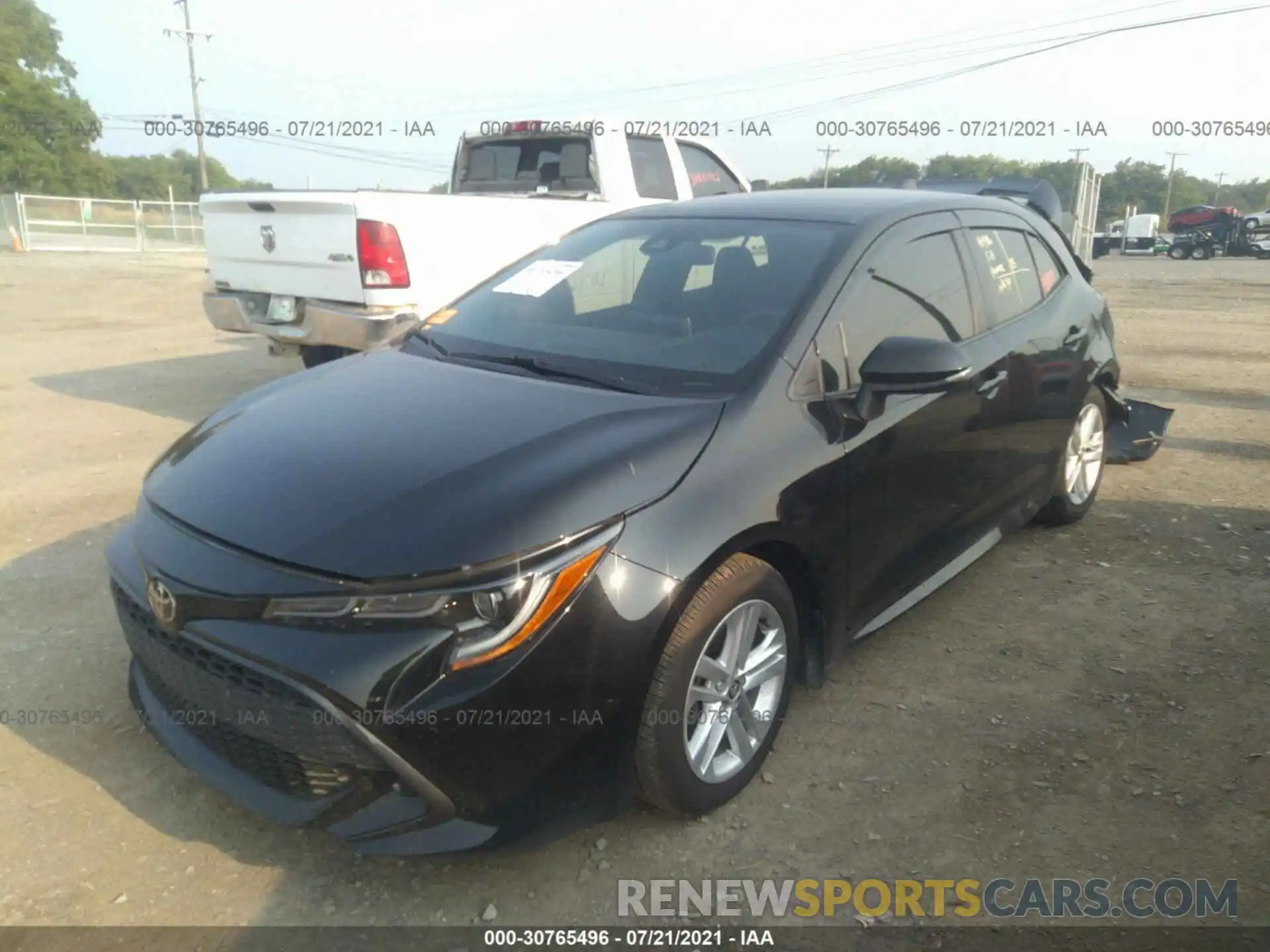 2 Photograph of a damaged car JTNK4RBE1K3029384 TOYOTA COROLLA HATCHBACK 2019