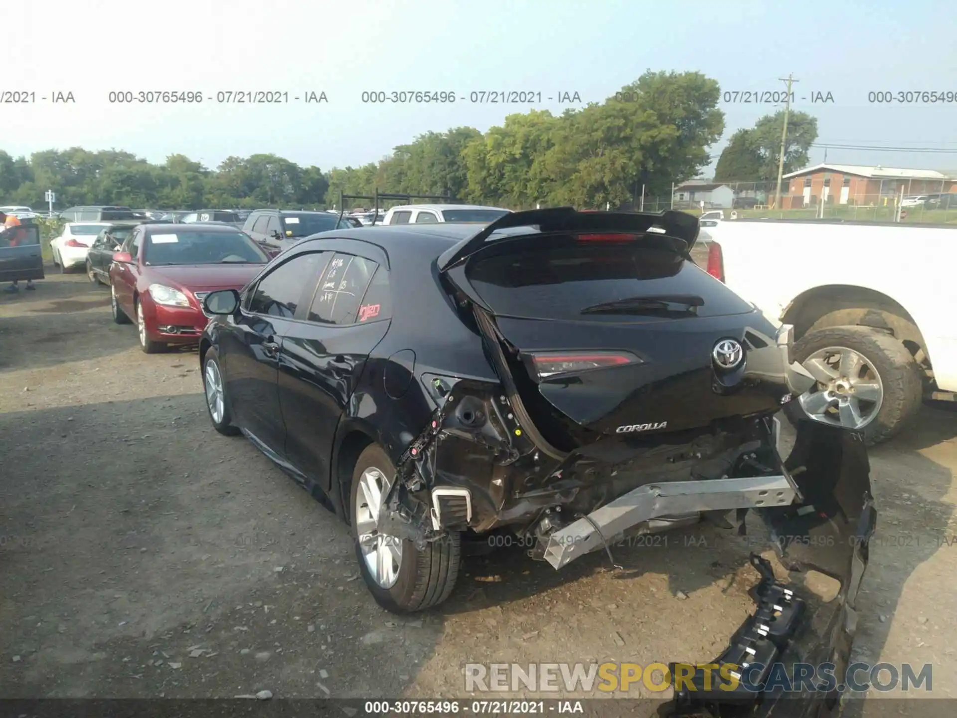 3 Photograph of a damaged car JTNK4RBE1K3029384 TOYOTA COROLLA HATCHBACK 2019