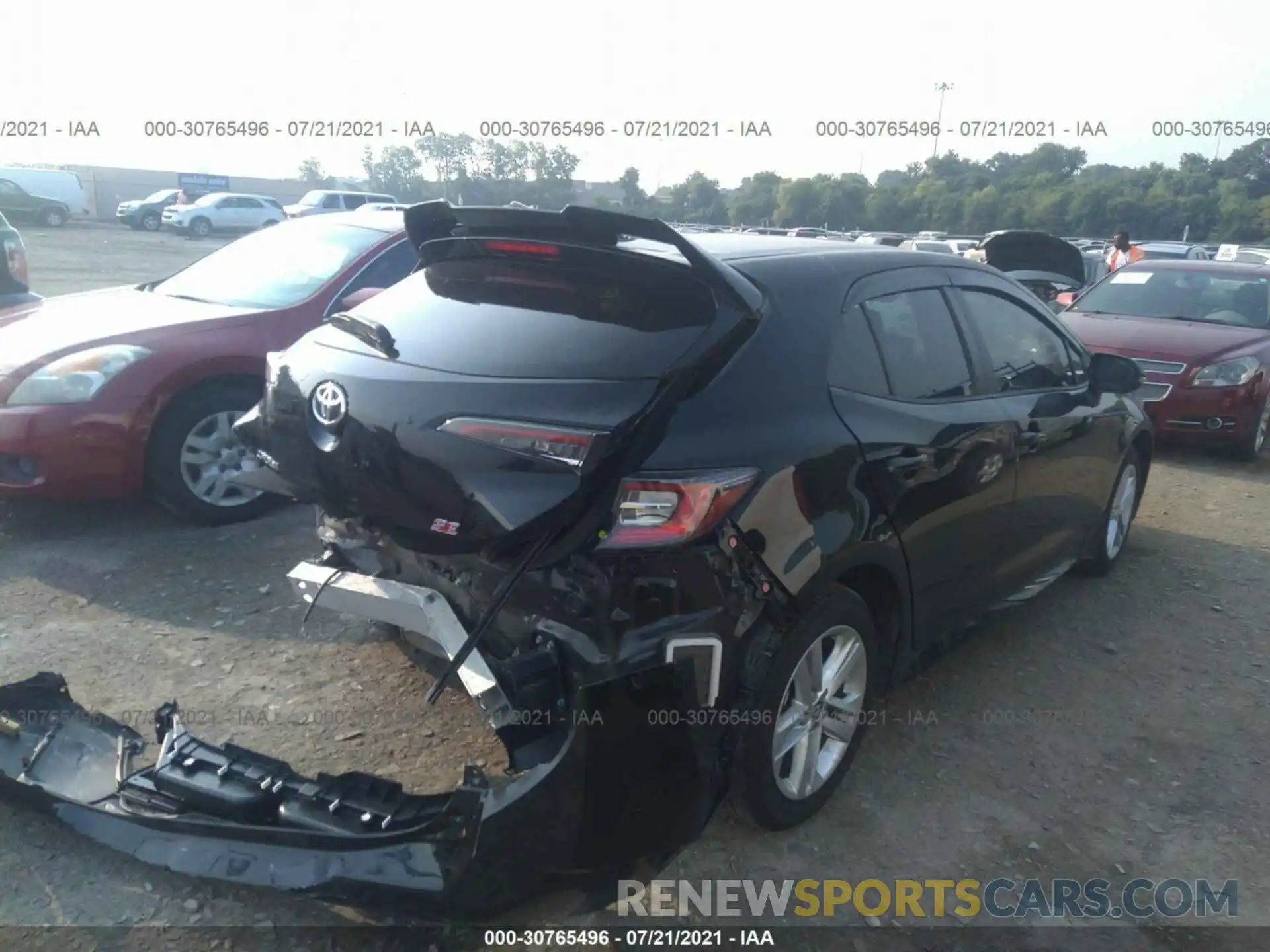 4 Photograph of a damaged car JTNK4RBE1K3029384 TOYOTA COROLLA HATCHBACK 2019