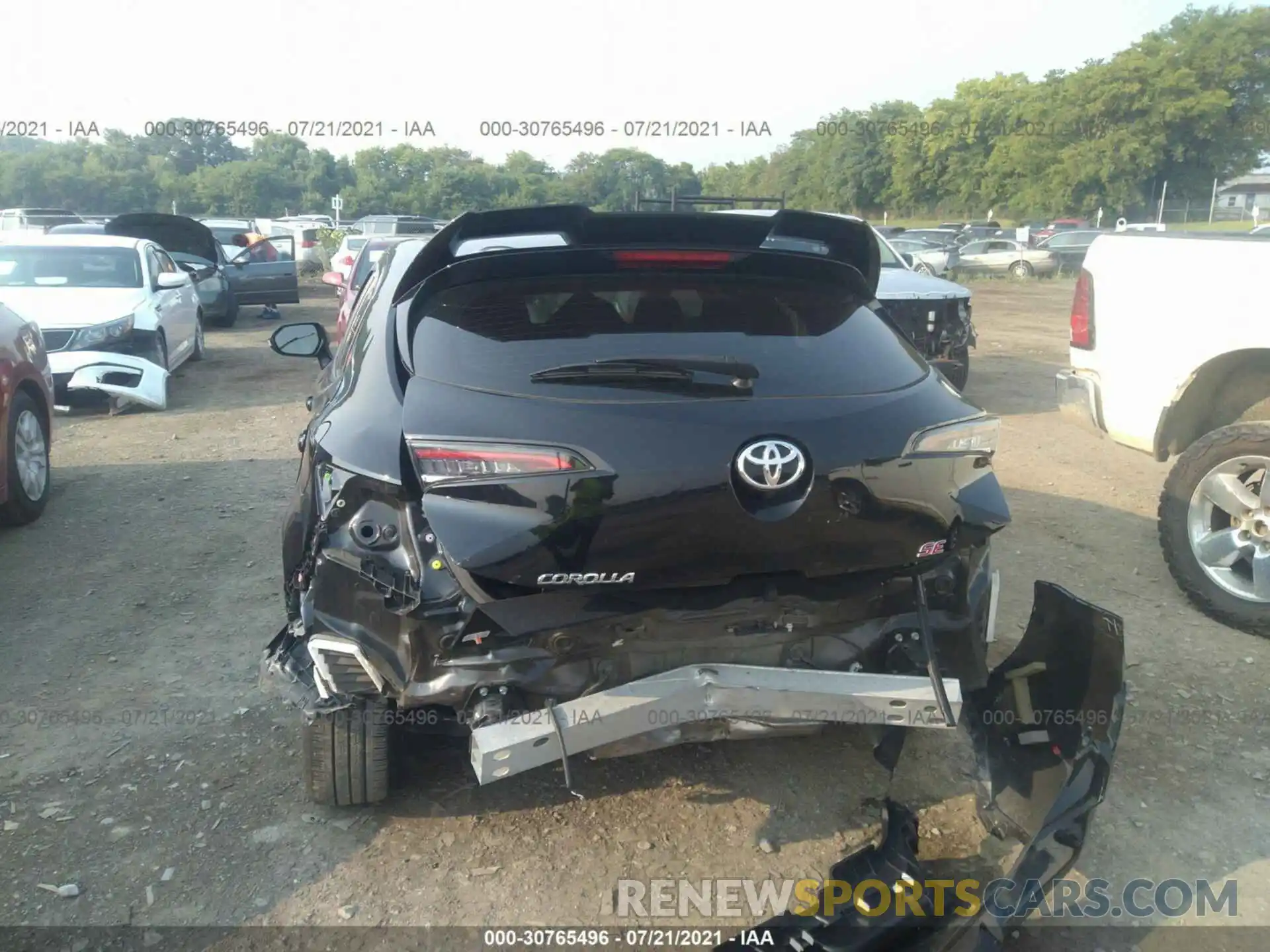 6 Photograph of a damaged car JTNK4RBE1K3029384 TOYOTA COROLLA HATCHBACK 2019