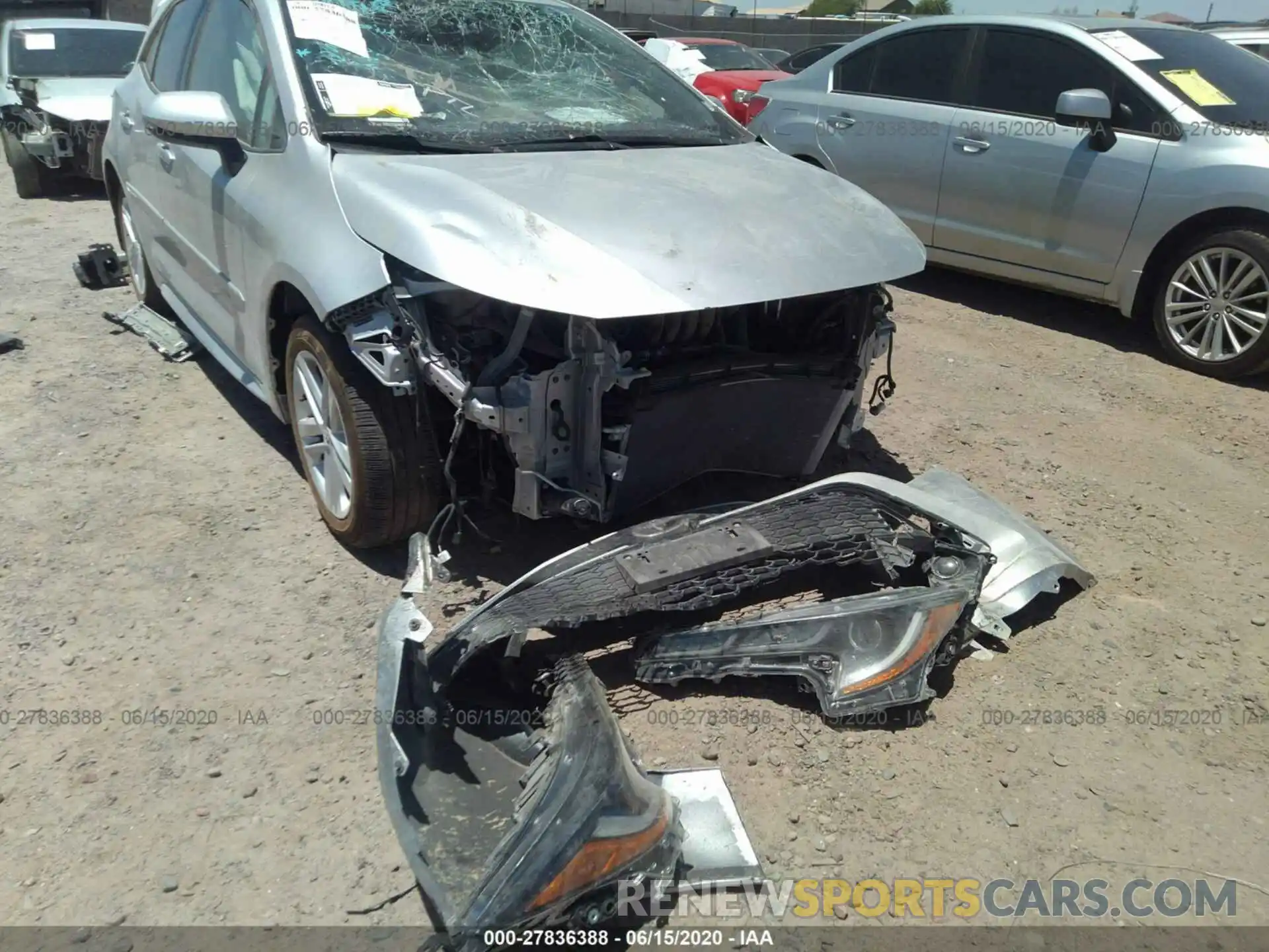 6 Фотография поврежденного автомобиля JTNK4RBE1K3034603 TOYOTA COROLLA HATCHBACK 2019