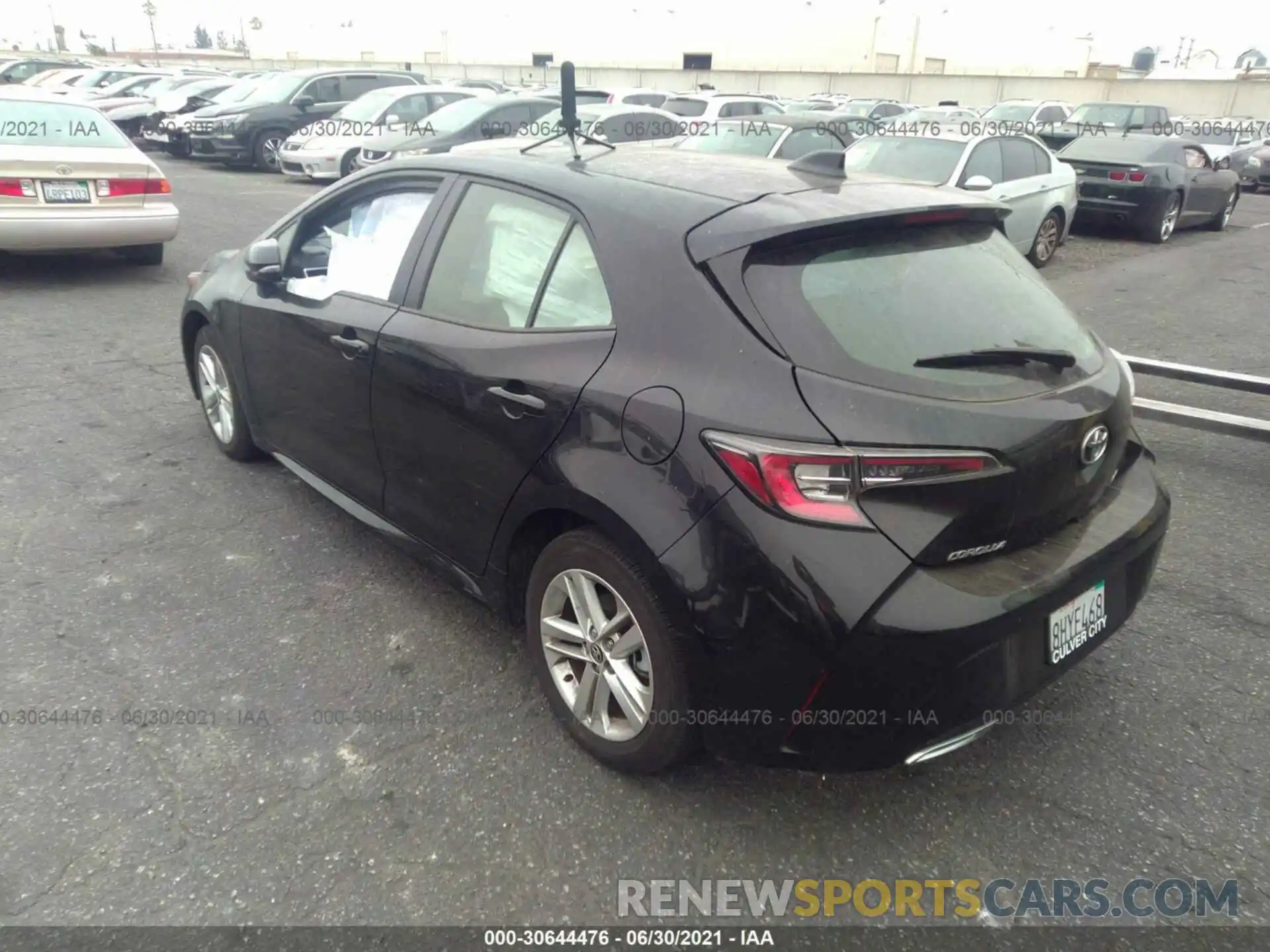 3 Photograph of a damaged car JTNK4RBE1K3035444 TOYOTA COROLLA HATCHBACK 2019