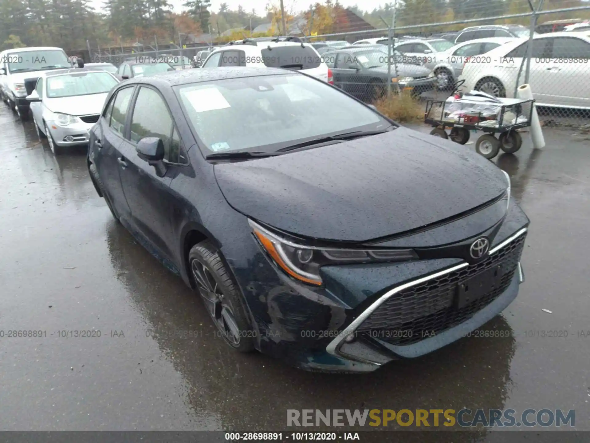 1 Photograph of a damaged car JTNK4RBE1K3037971 TOYOTA COROLLA HATCHBACK 2019