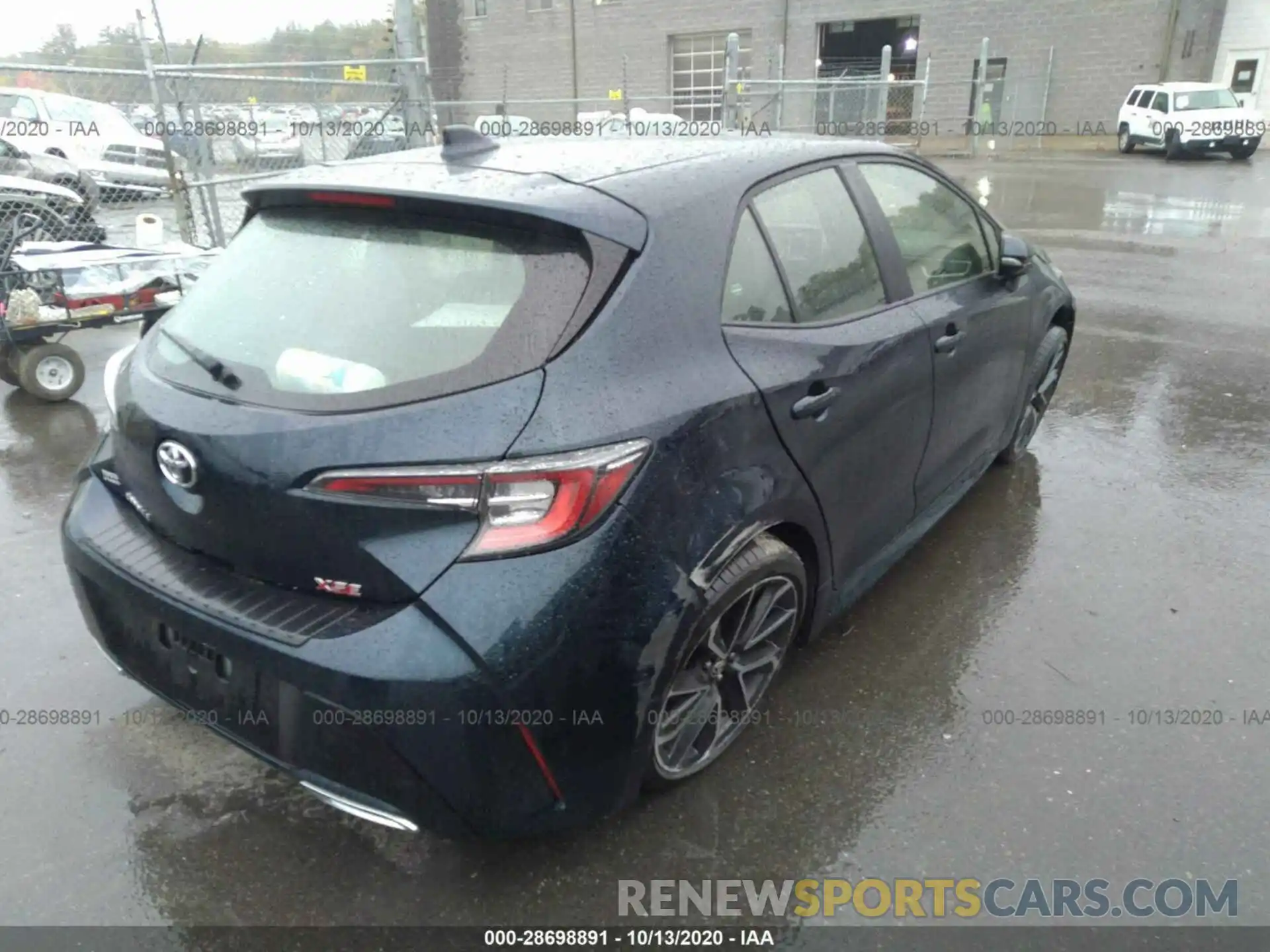 4 Photograph of a damaged car JTNK4RBE1K3037971 TOYOTA COROLLA HATCHBACK 2019