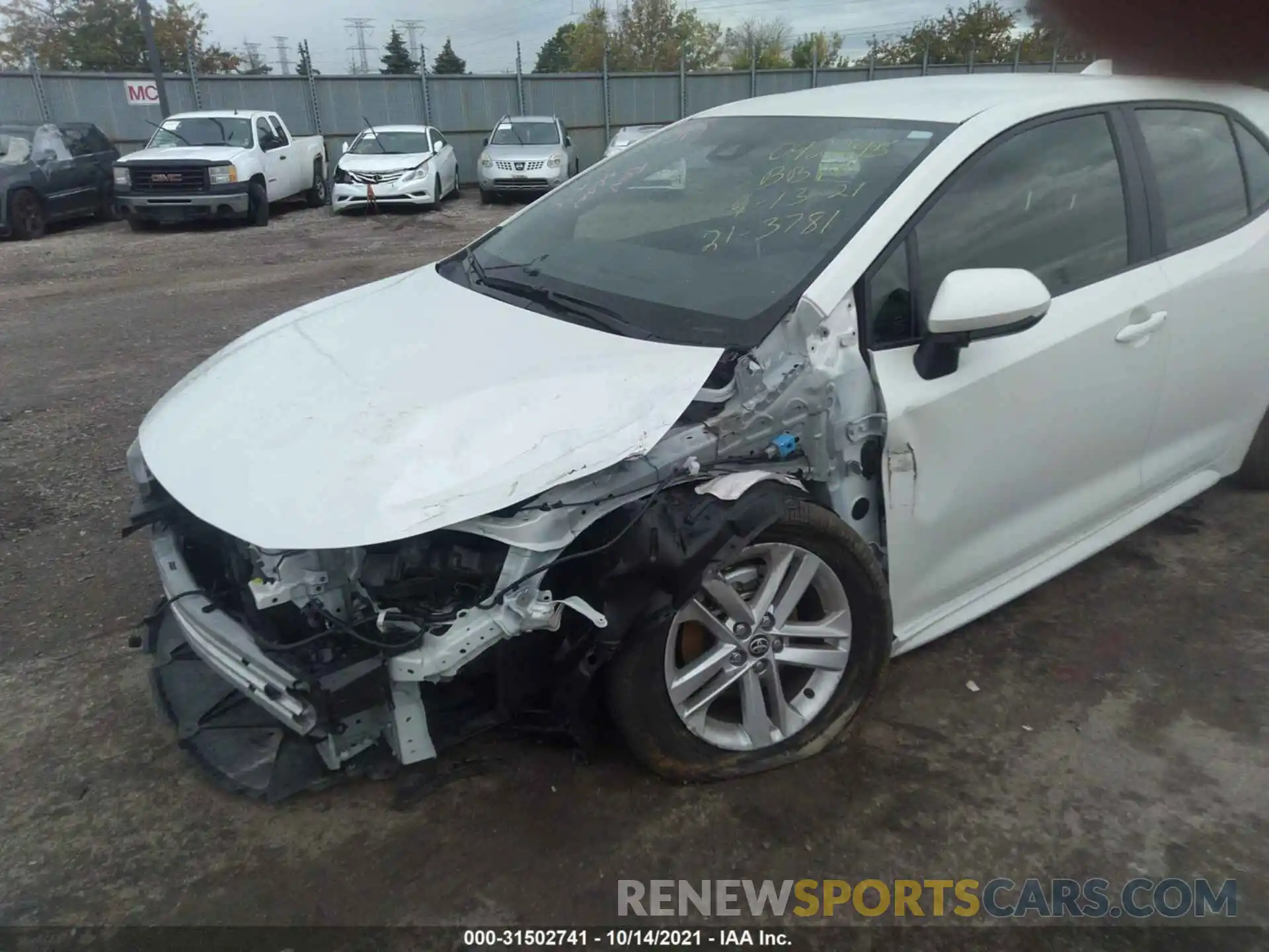 6 Photograph of a damaged car JTNK4RBE1K3042295 TOYOTA COROLLA HATCHBACK 2019