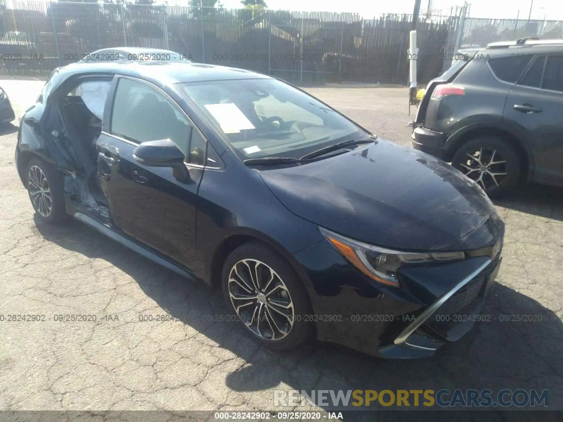 1 Photograph of a damaged car JTNK4RBE1K3042488 TOYOTA COROLLA HATCHBACK 2019