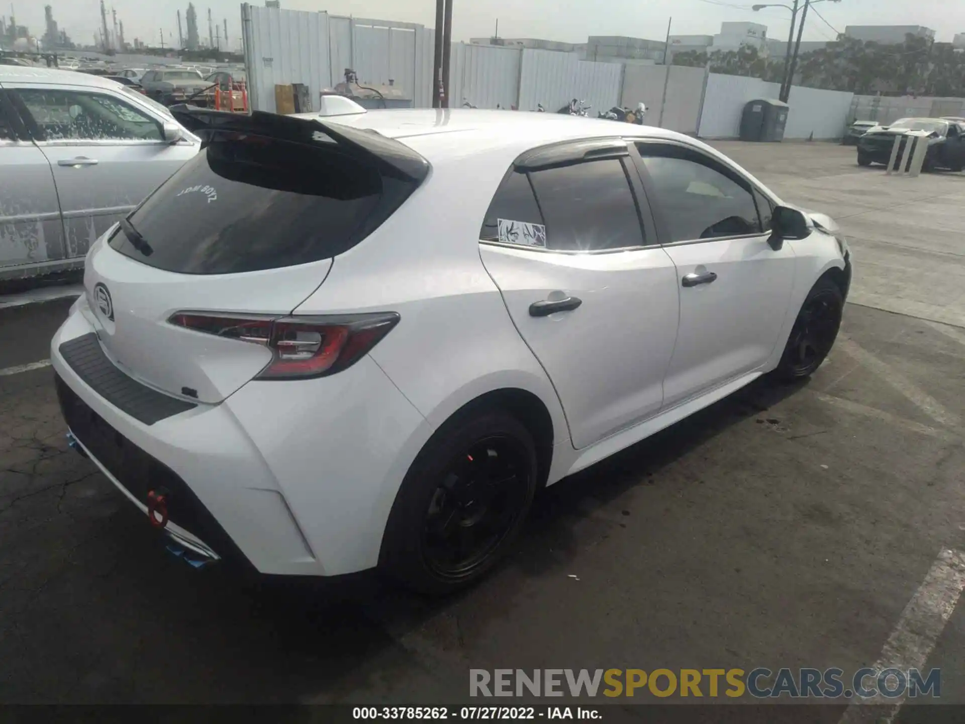 4 Photograph of a damaged car JTNK4RBE1K3045245 TOYOTA COROLLA HATCHBACK 2019