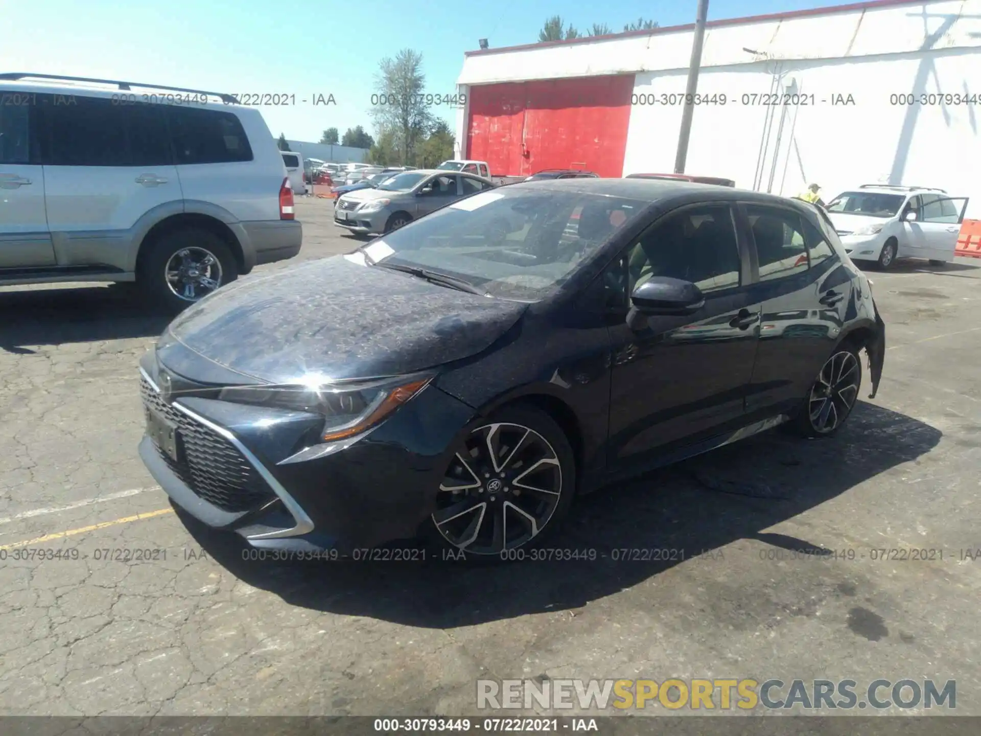 2 Photograph of a damaged car JTNK4RBE1K3045651 TOYOTA COROLLA HATCHBACK 2019