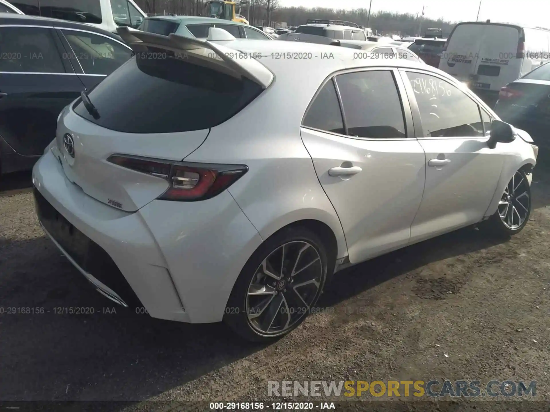 4 Фотография поврежденного автомобиля JTNK4RBE1K3059257 TOYOTA COROLLA HATCHBACK 2019