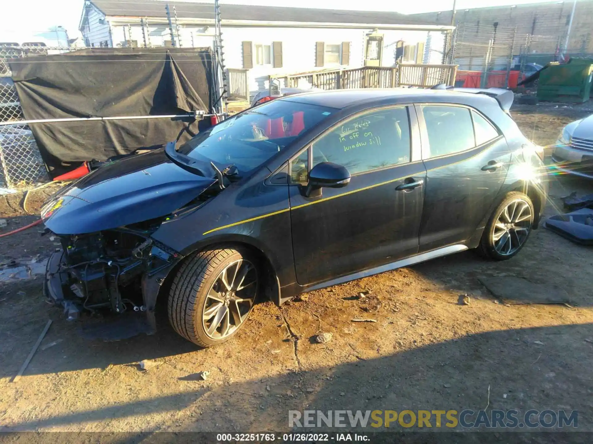 2 Фотография поврежденного автомобиля JTNK4RBE1K3060005 TOYOTA COROLLA HATCHBACK 2019