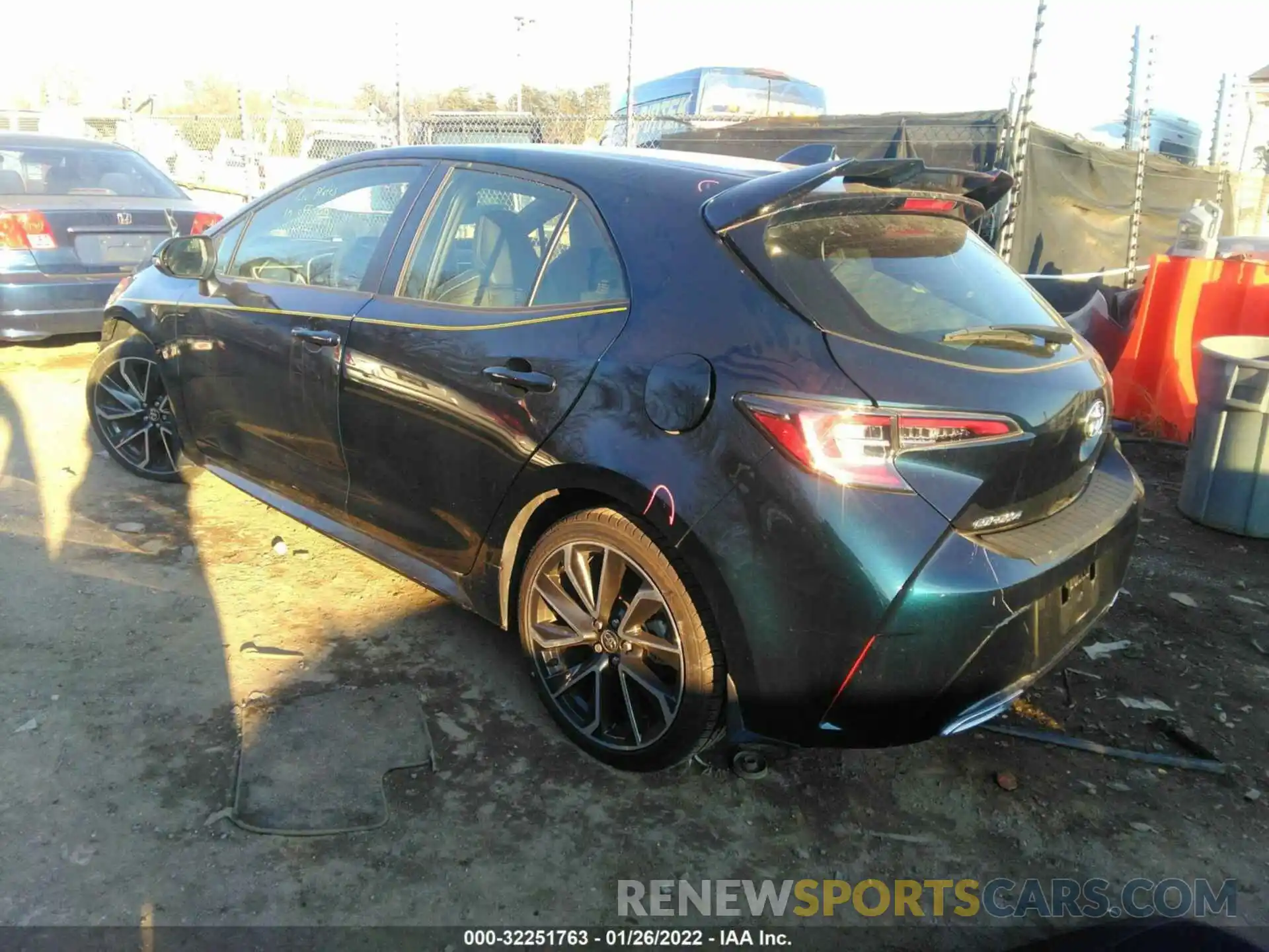 3 Photograph of a damaged car JTNK4RBE1K3060005 TOYOTA COROLLA HATCHBACK 2019