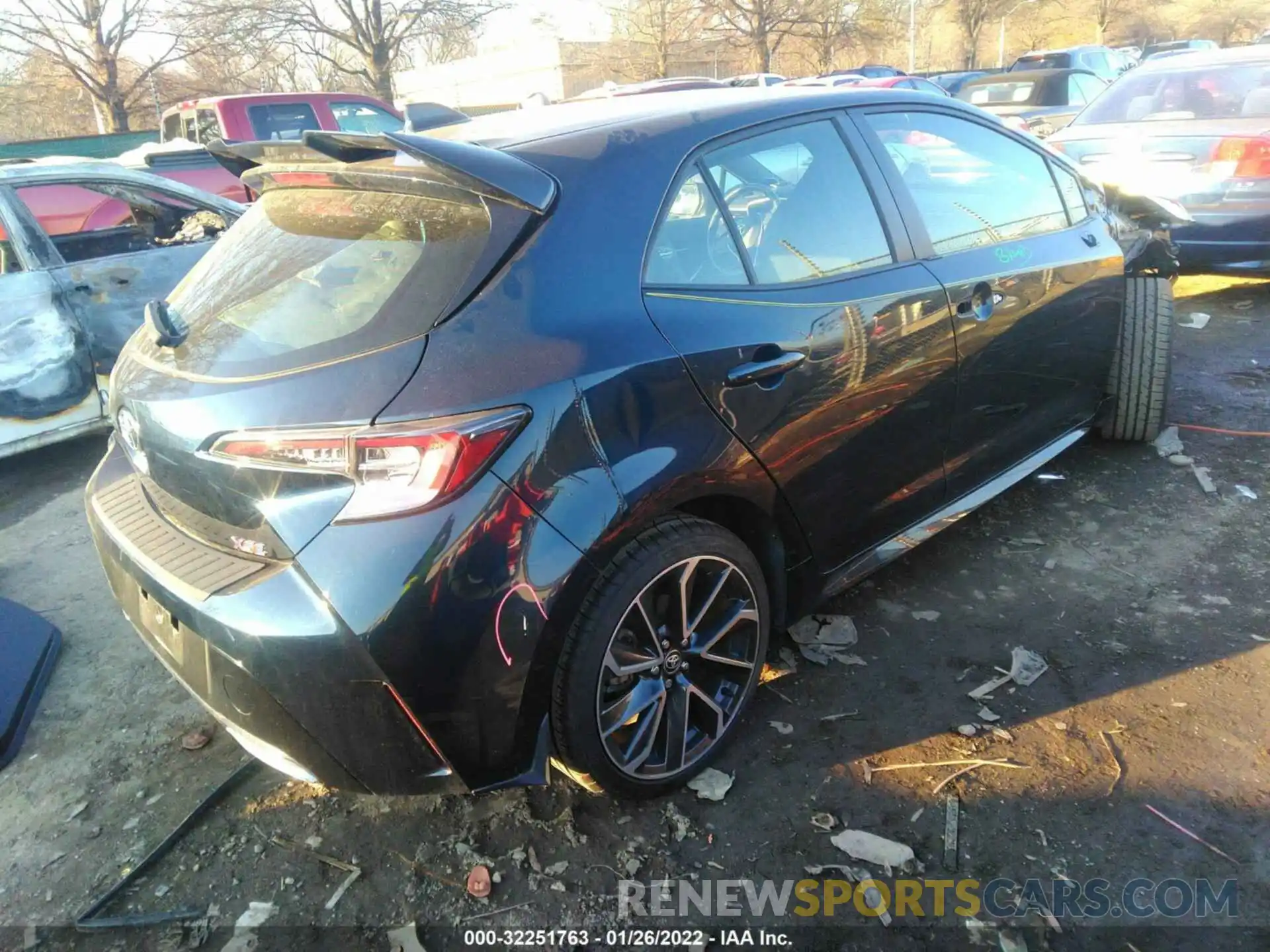 4 Photograph of a damaged car JTNK4RBE1K3060005 TOYOTA COROLLA HATCHBACK 2019