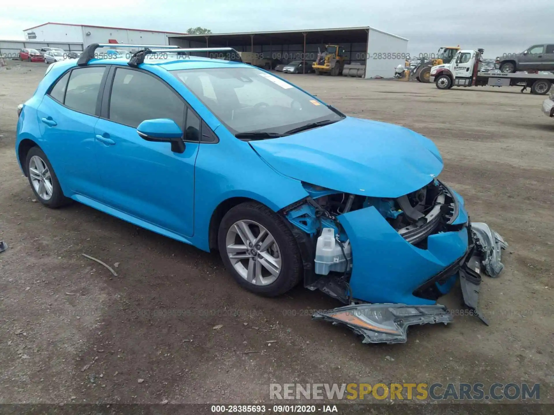 1 Photograph of a damaged car JTNK4RBE1K3062062 TOYOTA COROLLA HATCHBACK 2019