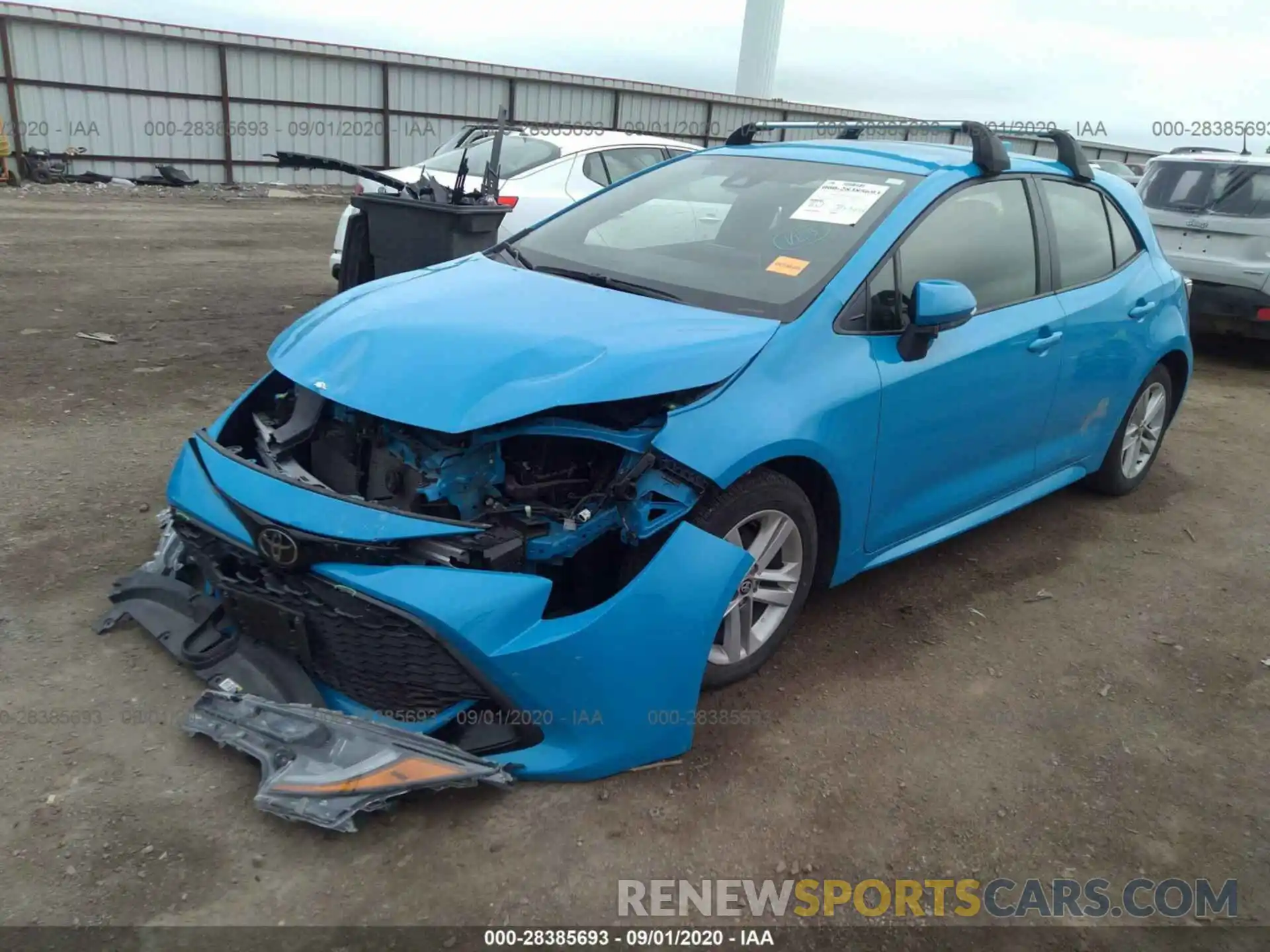 2 Photograph of a damaged car JTNK4RBE1K3062062 TOYOTA COROLLA HATCHBACK 2019