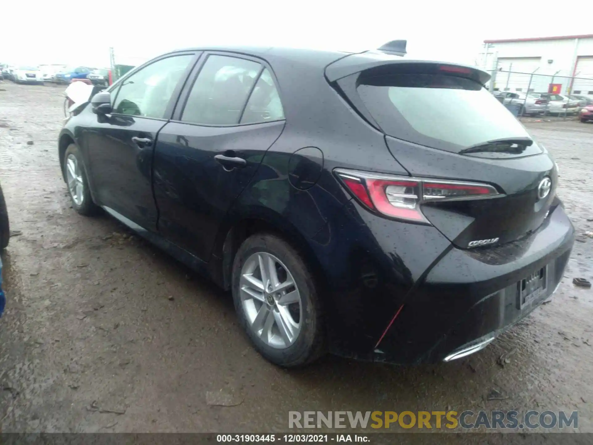 3 Photograph of a damaged car JTNK4RBE2K3001254 TOYOTA COROLLA HATCHBACK 2019