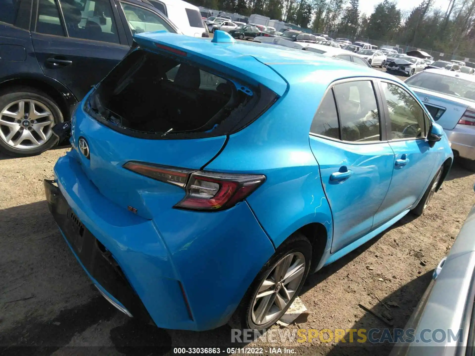 4 Photograph of a damaged car JTNK4RBE2K3005000 TOYOTA COROLLA HATCHBACK 2019