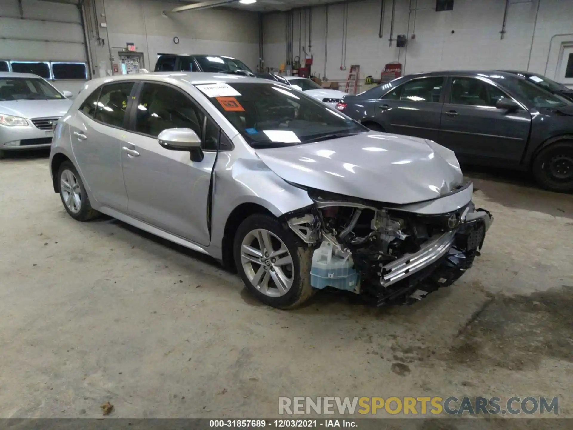 1 Photograph of a damaged car JTNK4RBE2K3016160 TOYOTA COROLLA HATCHBACK 2019