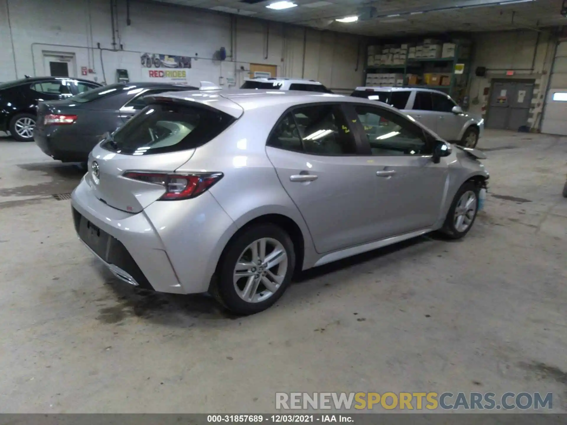 4 Photograph of a damaged car JTNK4RBE2K3016160 TOYOTA COROLLA HATCHBACK 2019