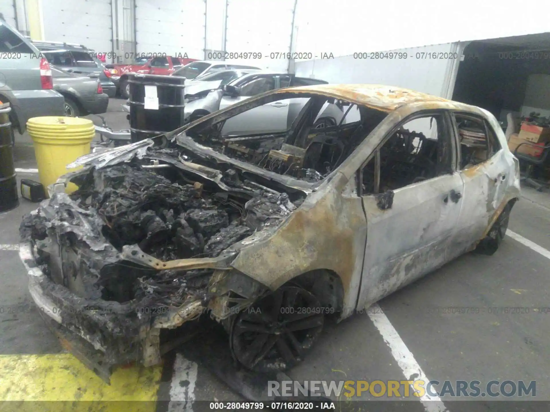 2 Photograph of a damaged car JTNK4RBE2K3022332 TOYOTA COROLLA HATCHBACK 2019