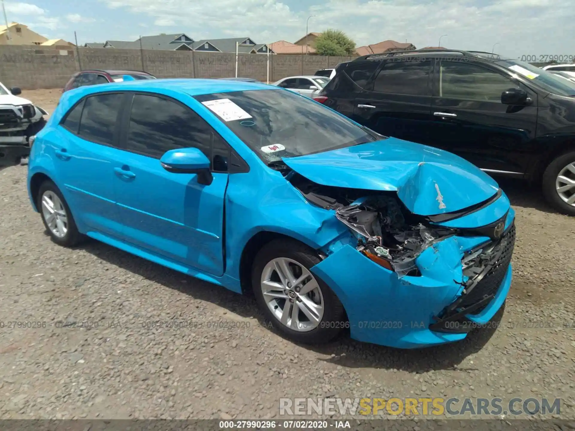 1 Photograph of a damaged car JTNK4RBE2K3023366 TOYOTA COROLLA HATCHBACK 2019