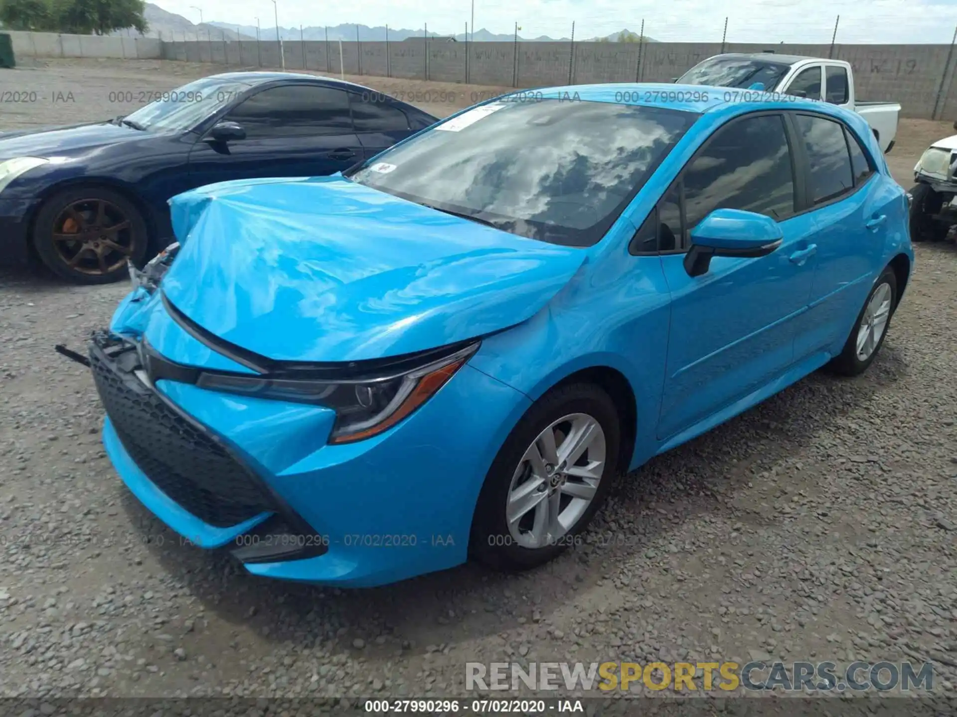 2 Photograph of a damaged car JTNK4RBE2K3023366 TOYOTA COROLLA HATCHBACK 2019