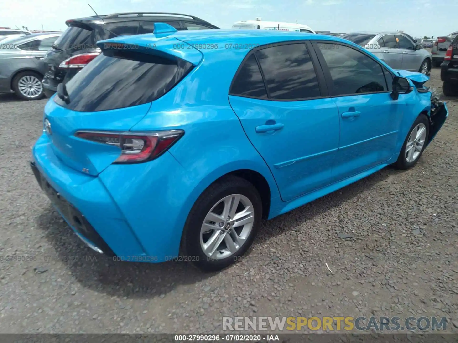 4 Photograph of a damaged car JTNK4RBE2K3023366 TOYOTA COROLLA HATCHBACK 2019