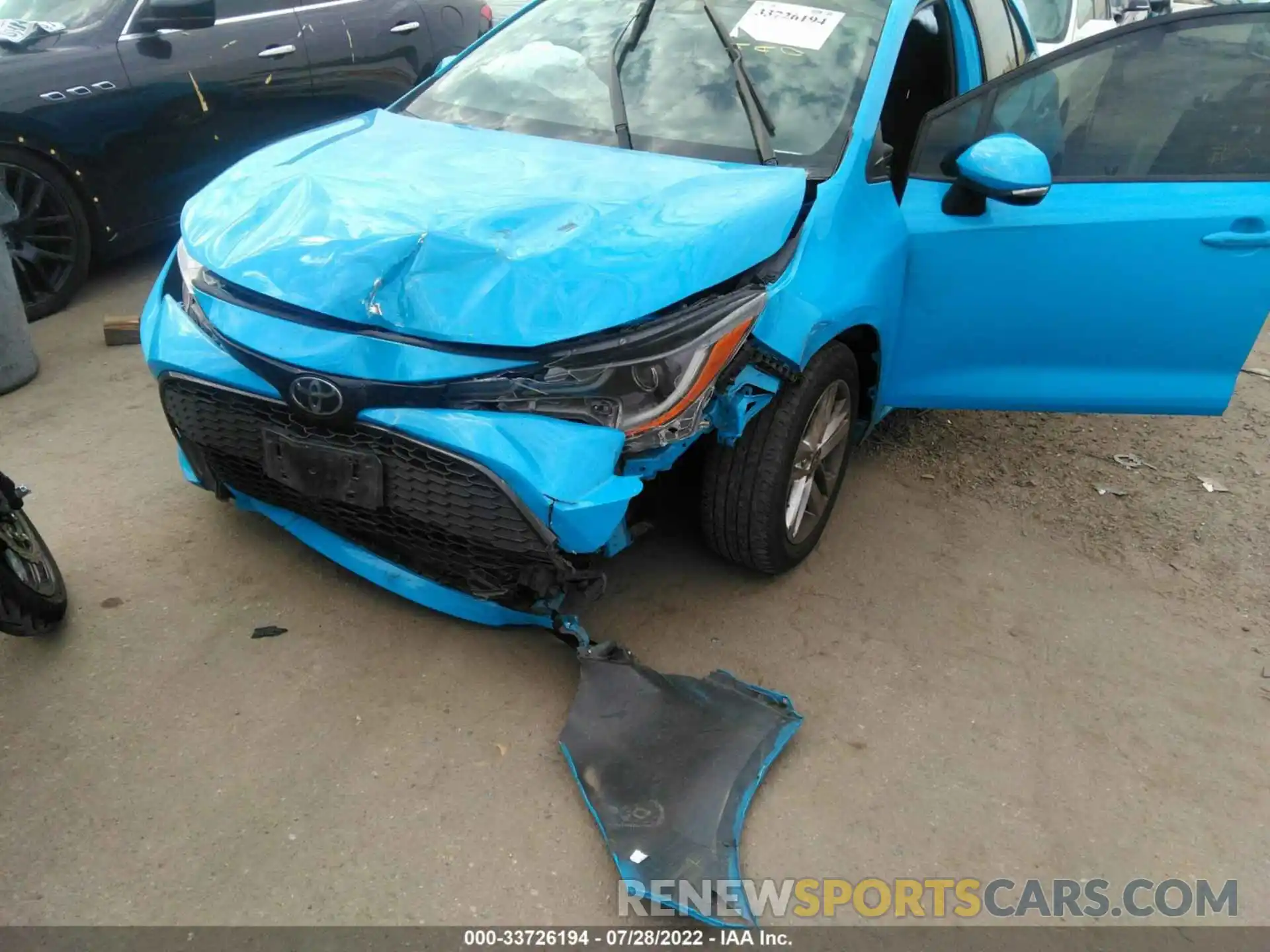 6 Photograph of a damaged car JTNK4RBE2K3038255 TOYOTA COROLLA HATCHBACK 2019