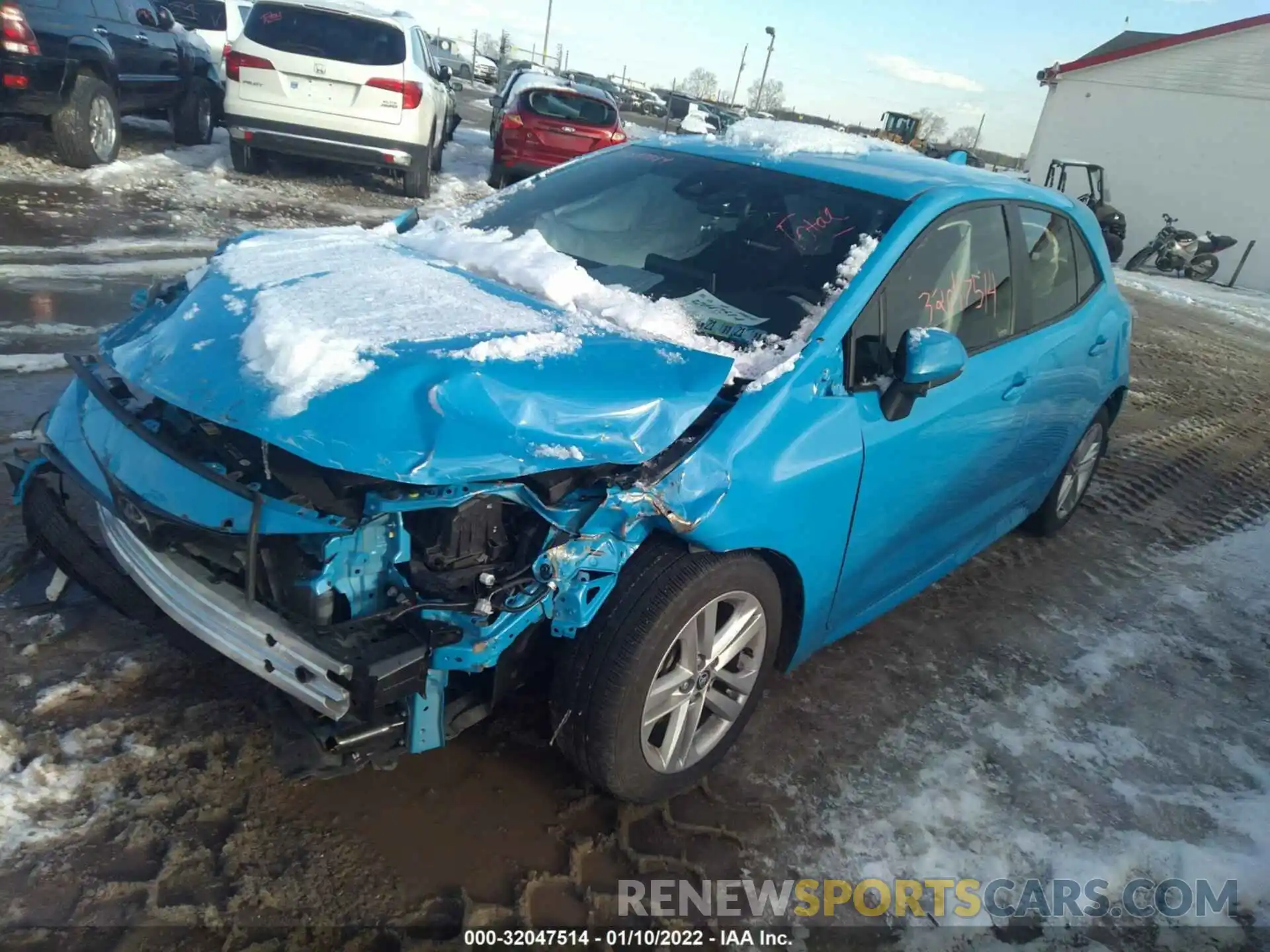 2 Photograph of a damaged car JTNK4RBE2K3039096 TOYOTA COROLLA HATCHBACK 2019