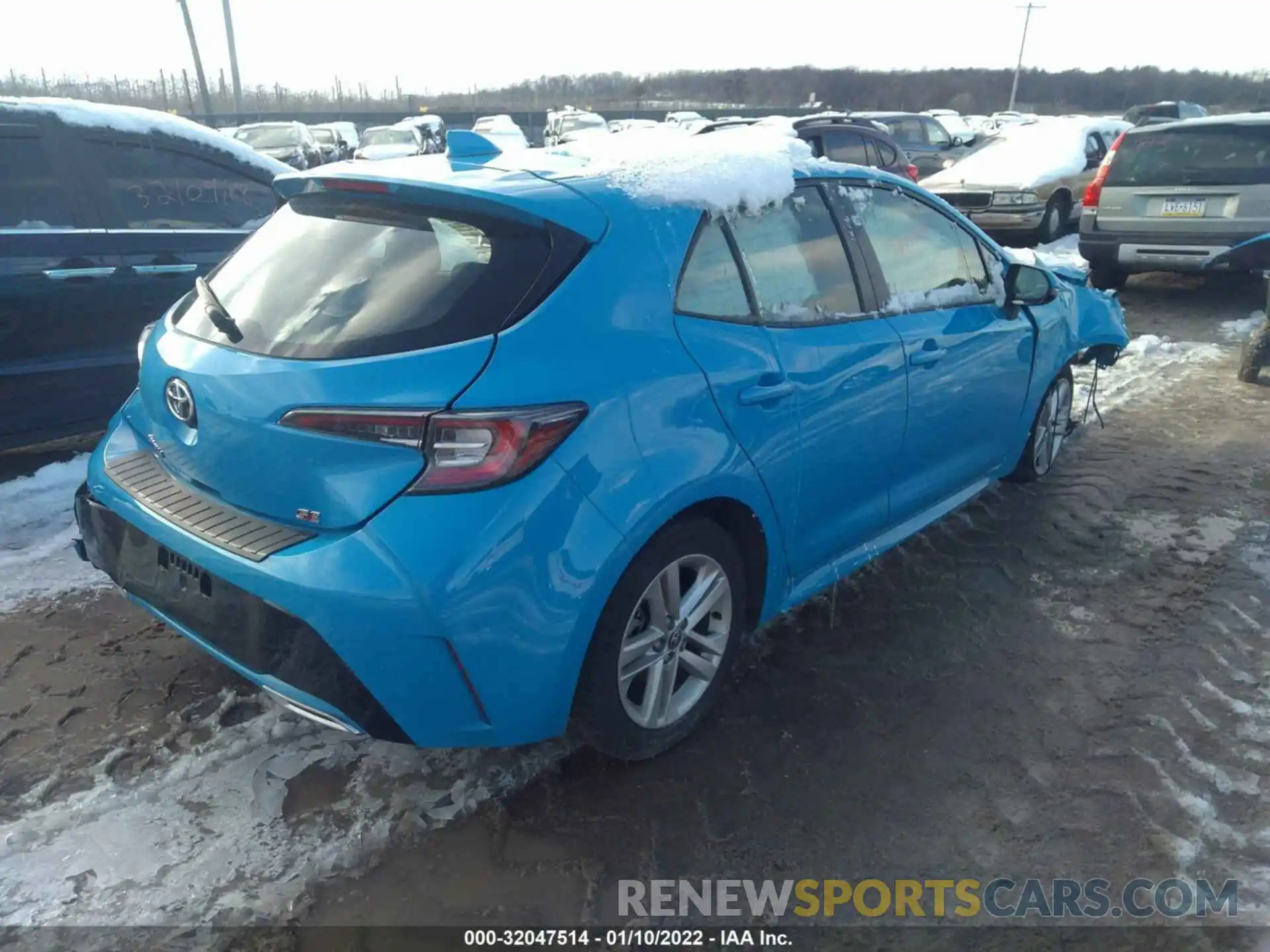 4 Photograph of a damaged car JTNK4RBE2K3039096 TOYOTA COROLLA HATCHBACK 2019