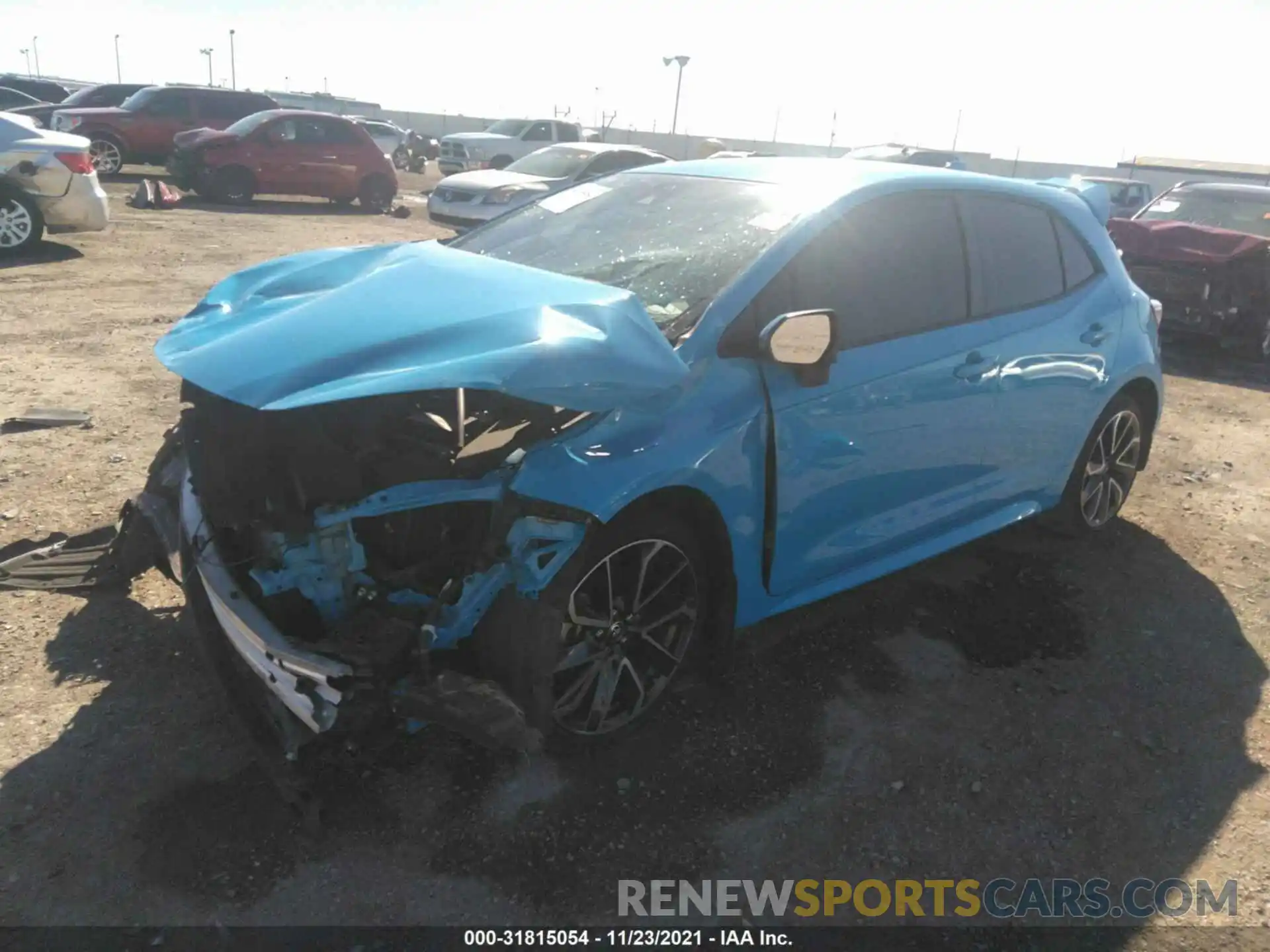 2 Photograph of a damaged car JTNK4RBE2K3041138 TOYOTA COROLLA HATCHBACK 2019