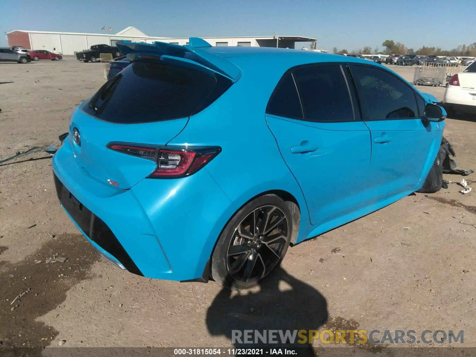 4 Фотография поврежденного автомобиля JTNK4RBE2K3041138 TOYOTA COROLLA HATCHBACK 2019