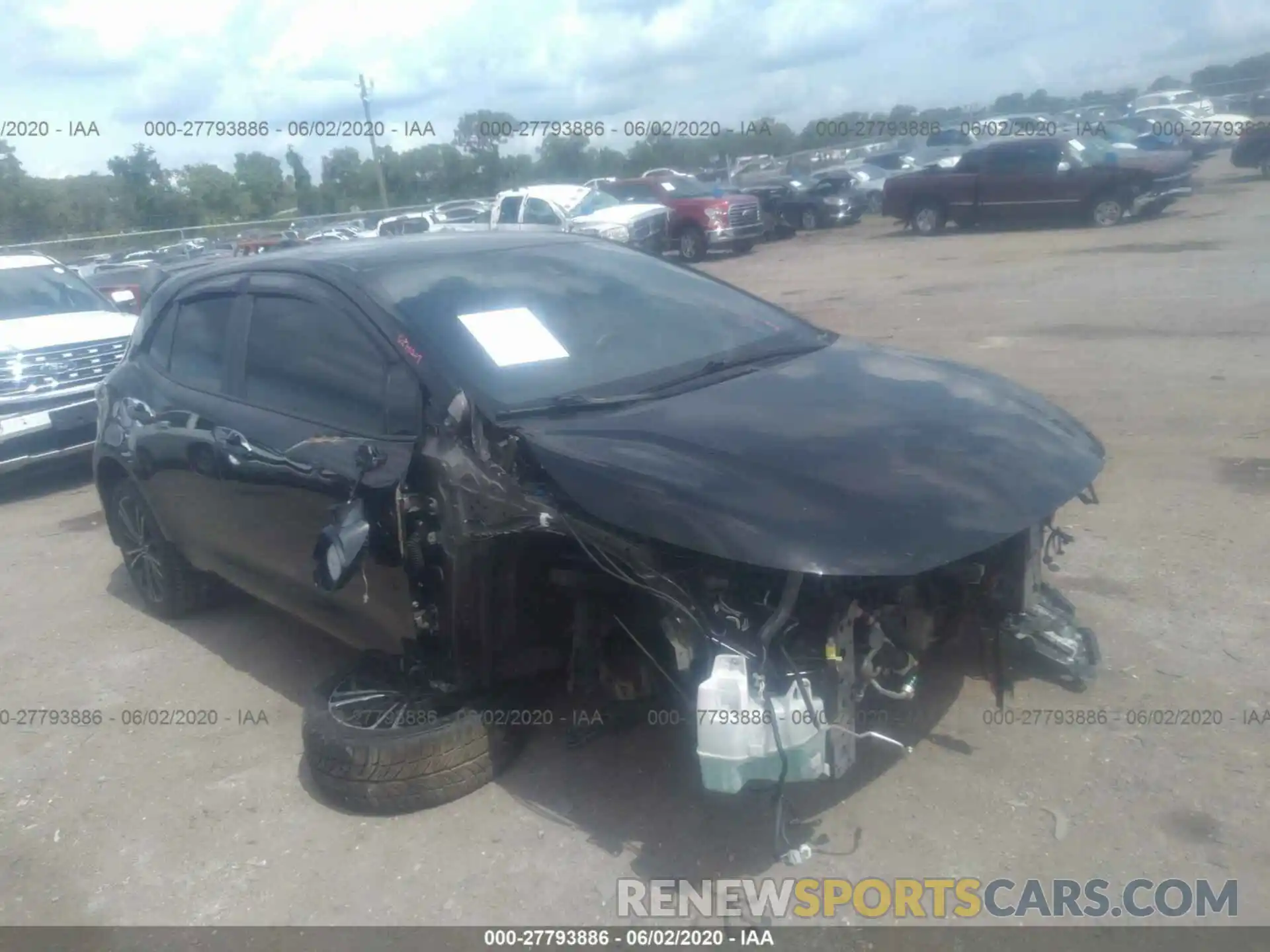 1 Photograph of a damaged car JTNK4RBE2K3041513 TOYOTA COROLLA HATCHBACK 2019