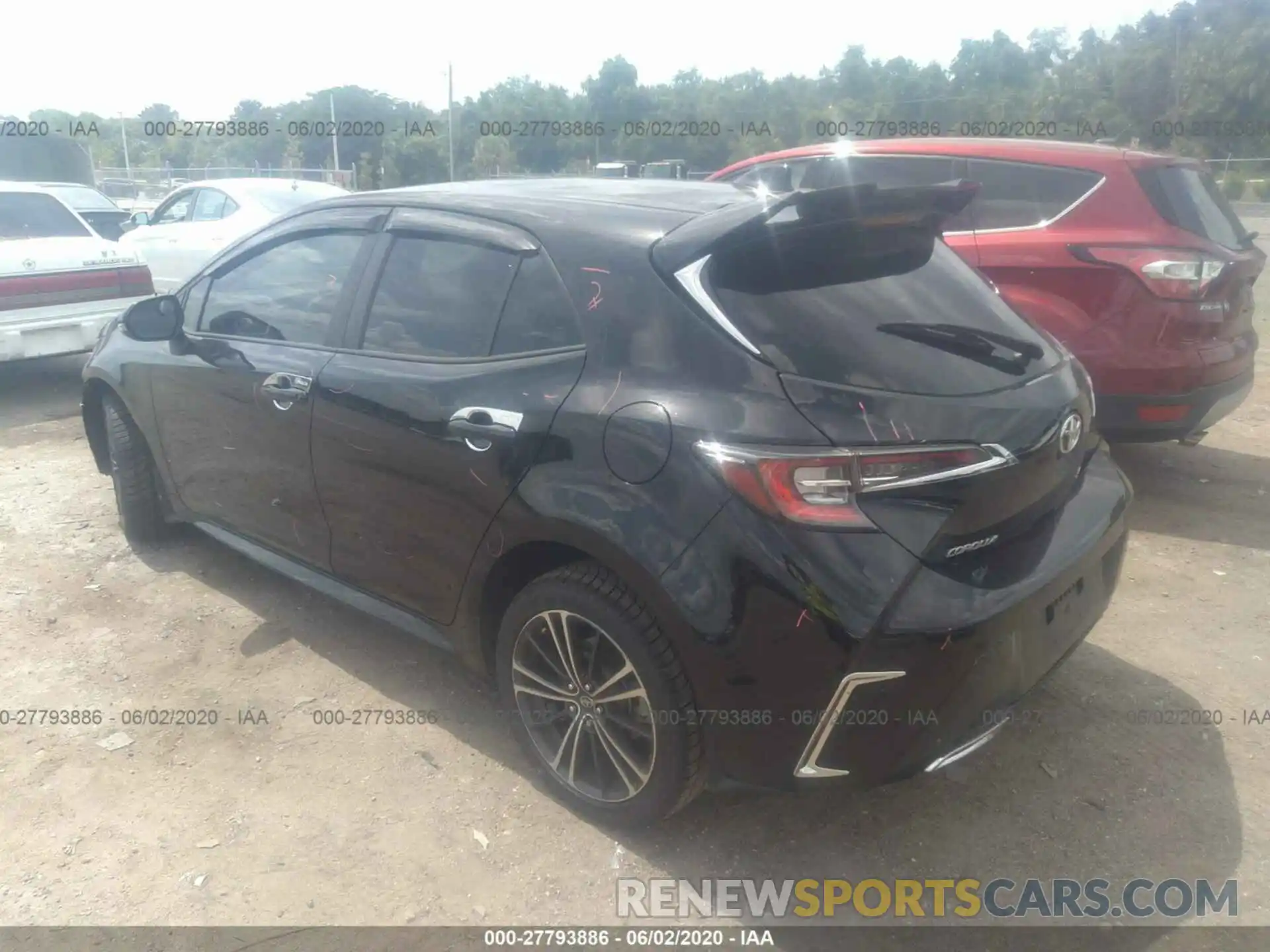 3 Photograph of a damaged car JTNK4RBE2K3041513 TOYOTA COROLLA HATCHBACK 2019