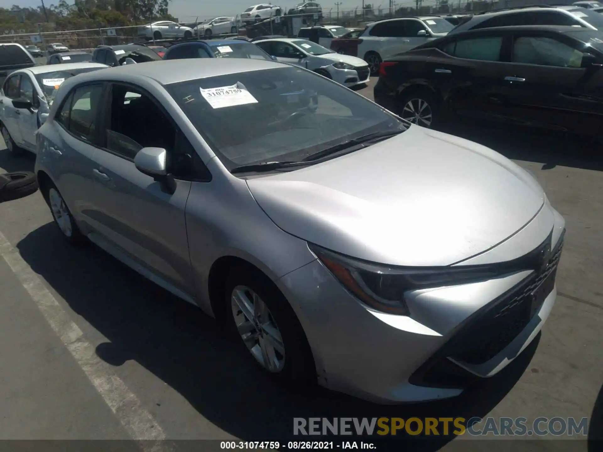 1 Photograph of a damaged car JTNK4RBE2K3042466 TOYOTA COROLLA HATCHBACK 2019