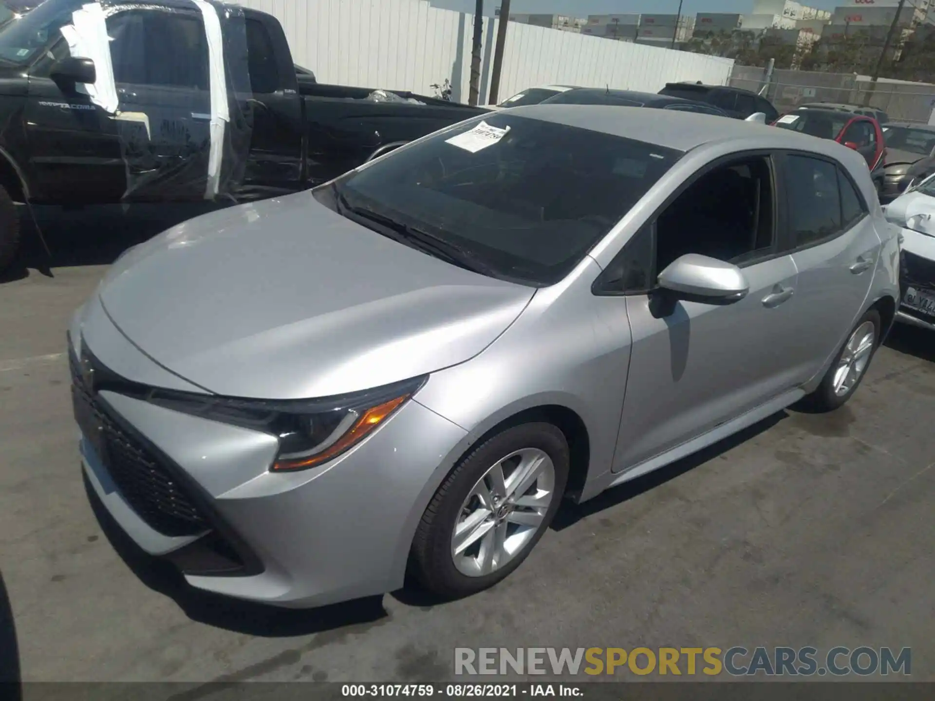 2 Photograph of a damaged car JTNK4RBE2K3042466 TOYOTA COROLLA HATCHBACK 2019