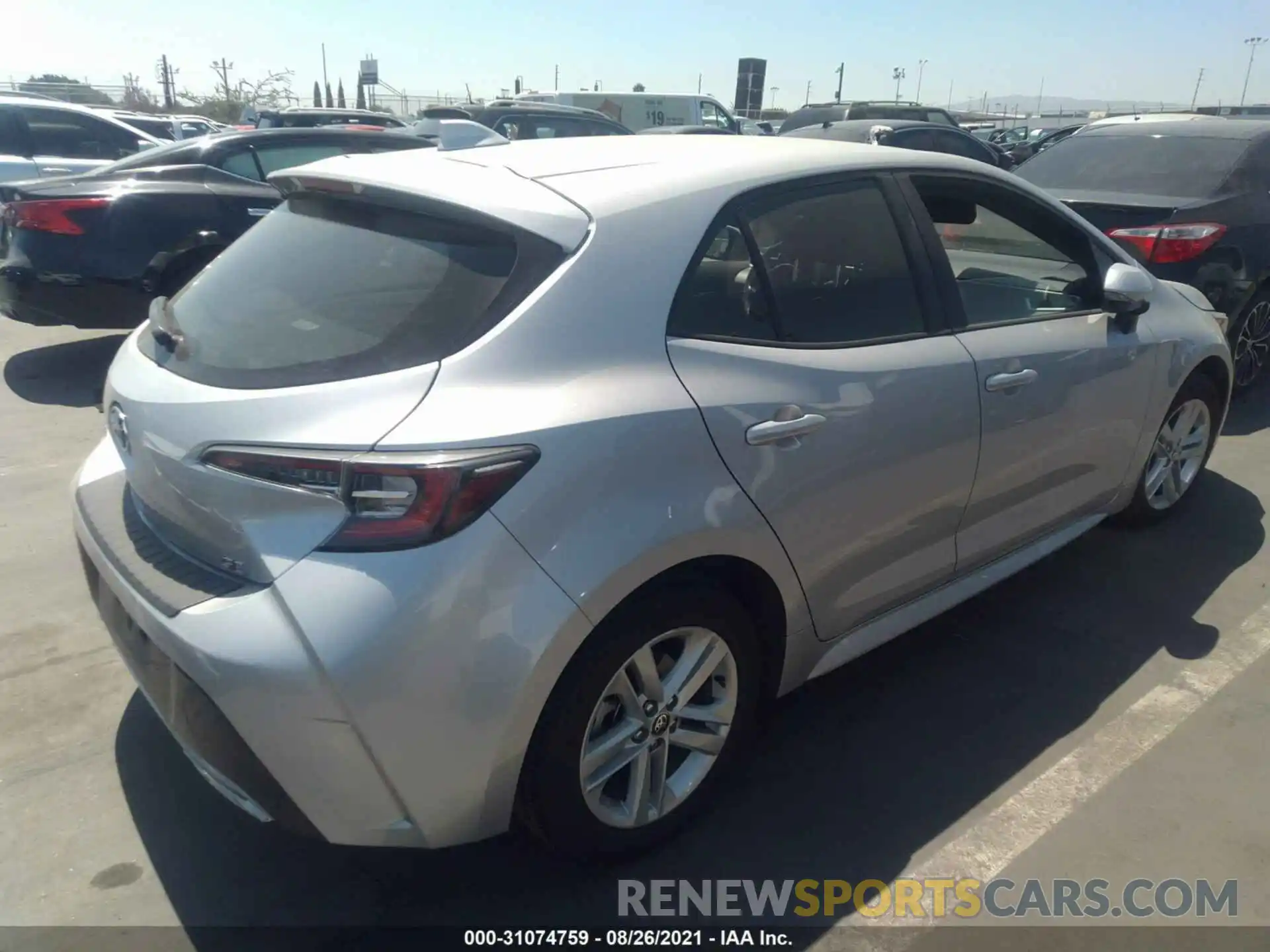 4 Photograph of a damaged car JTNK4RBE2K3042466 TOYOTA COROLLA HATCHBACK 2019