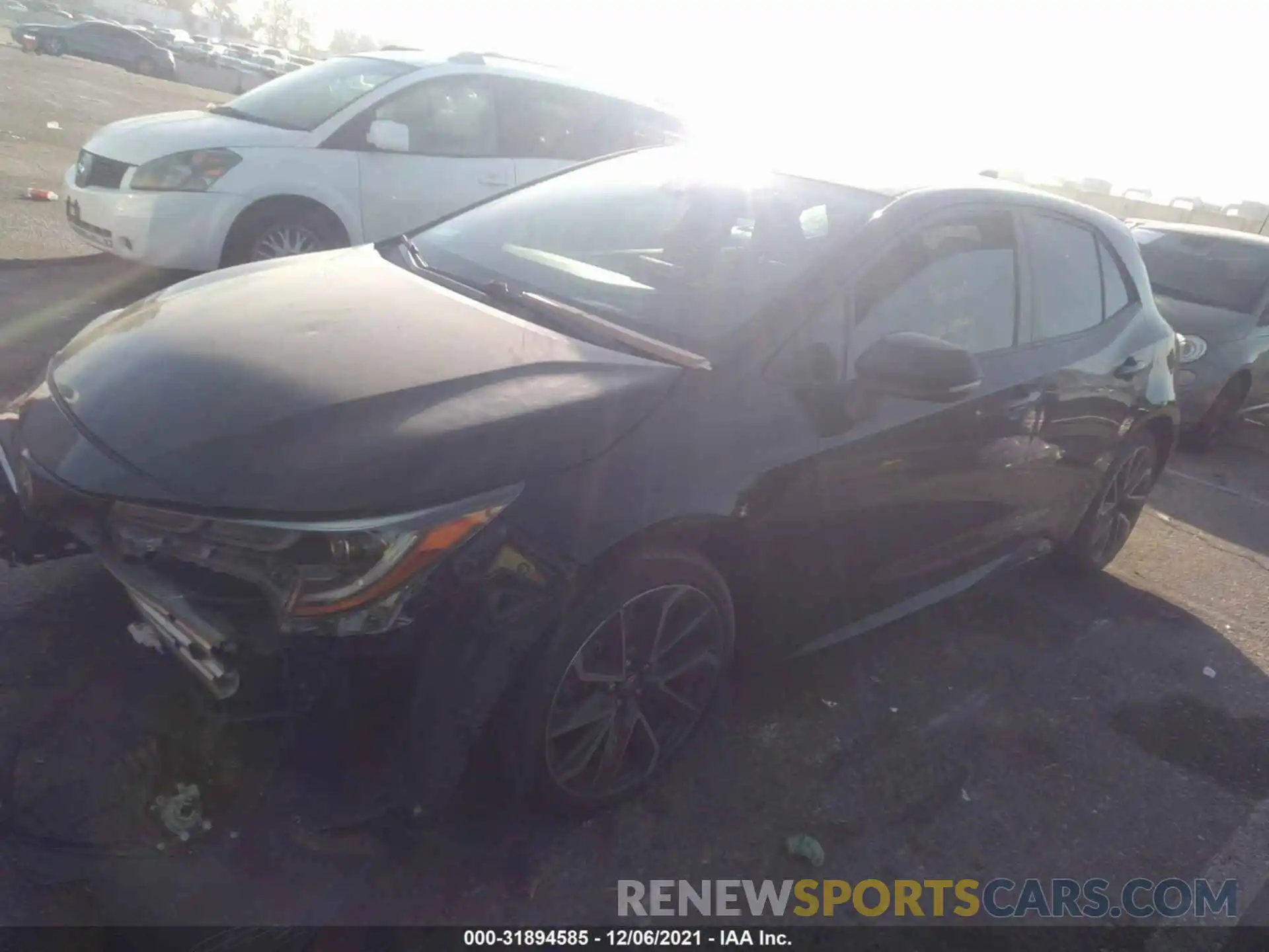 2 Photograph of a damaged car JTNK4RBE2K3043780 TOYOTA COROLLA HATCHBACK 2019