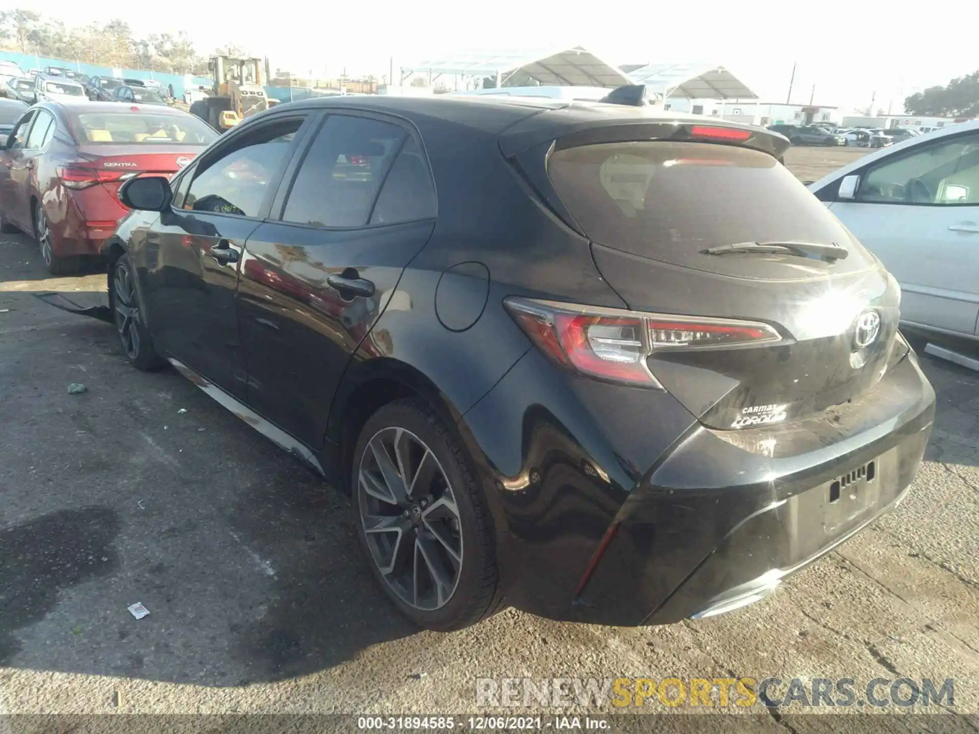 3 Photograph of a damaged car JTNK4RBE2K3043780 TOYOTA COROLLA HATCHBACK 2019