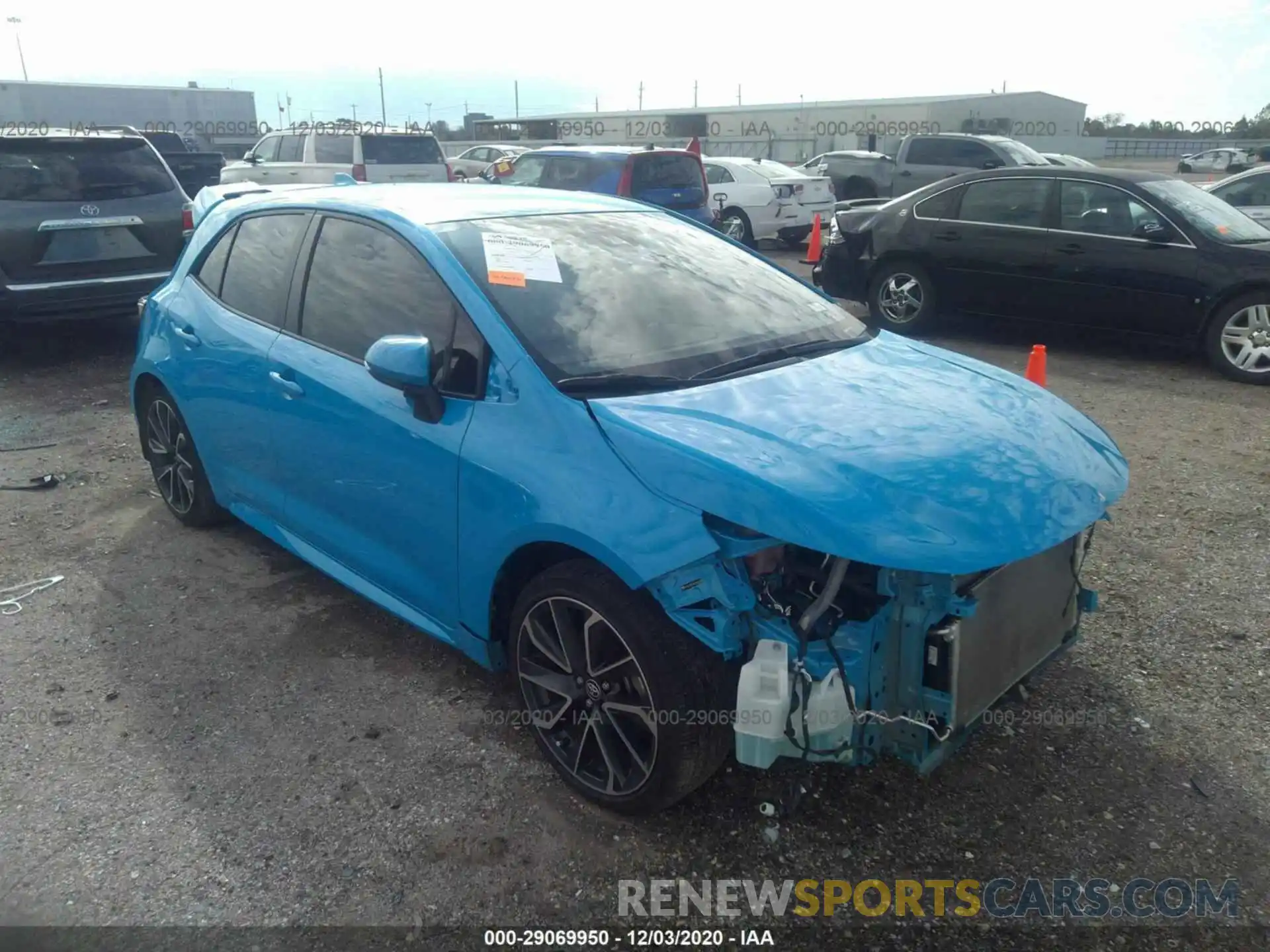 1 Photograph of a damaged car JTNK4RBE2K3045108 TOYOTA COROLLA HATCHBACK 2019