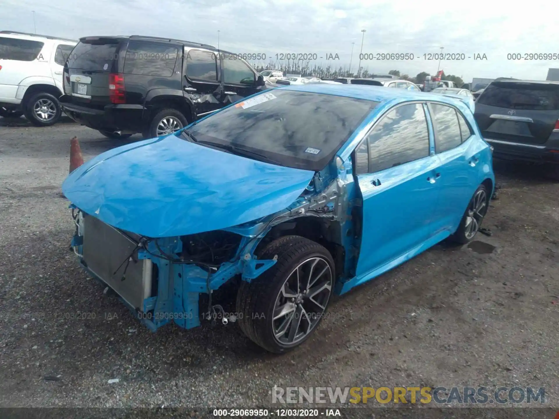 2 Photograph of a damaged car JTNK4RBE2K3045108 TOYOTA COROLLA HATCHBACK 2019