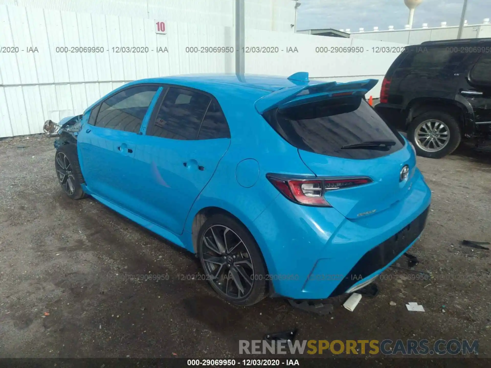 3 Photograph of a damaged car JTNK4RBE2K3045108 TOYOTA COROLLA HATCHBACK 2019