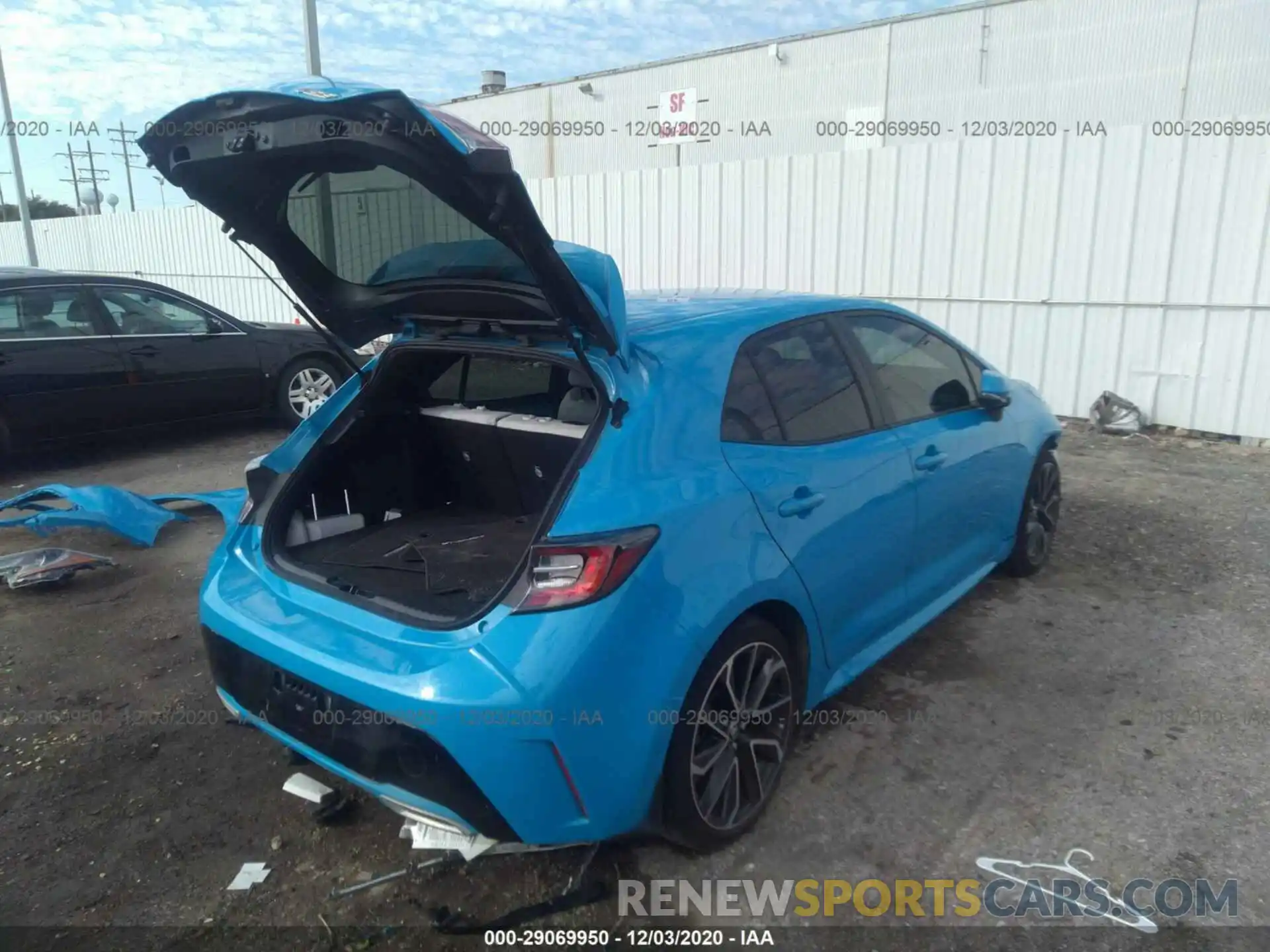 4 Photograph of a damaged car JTNK4RBE2K3045108 TOYOTA COROLLA HATCHBACK 2019