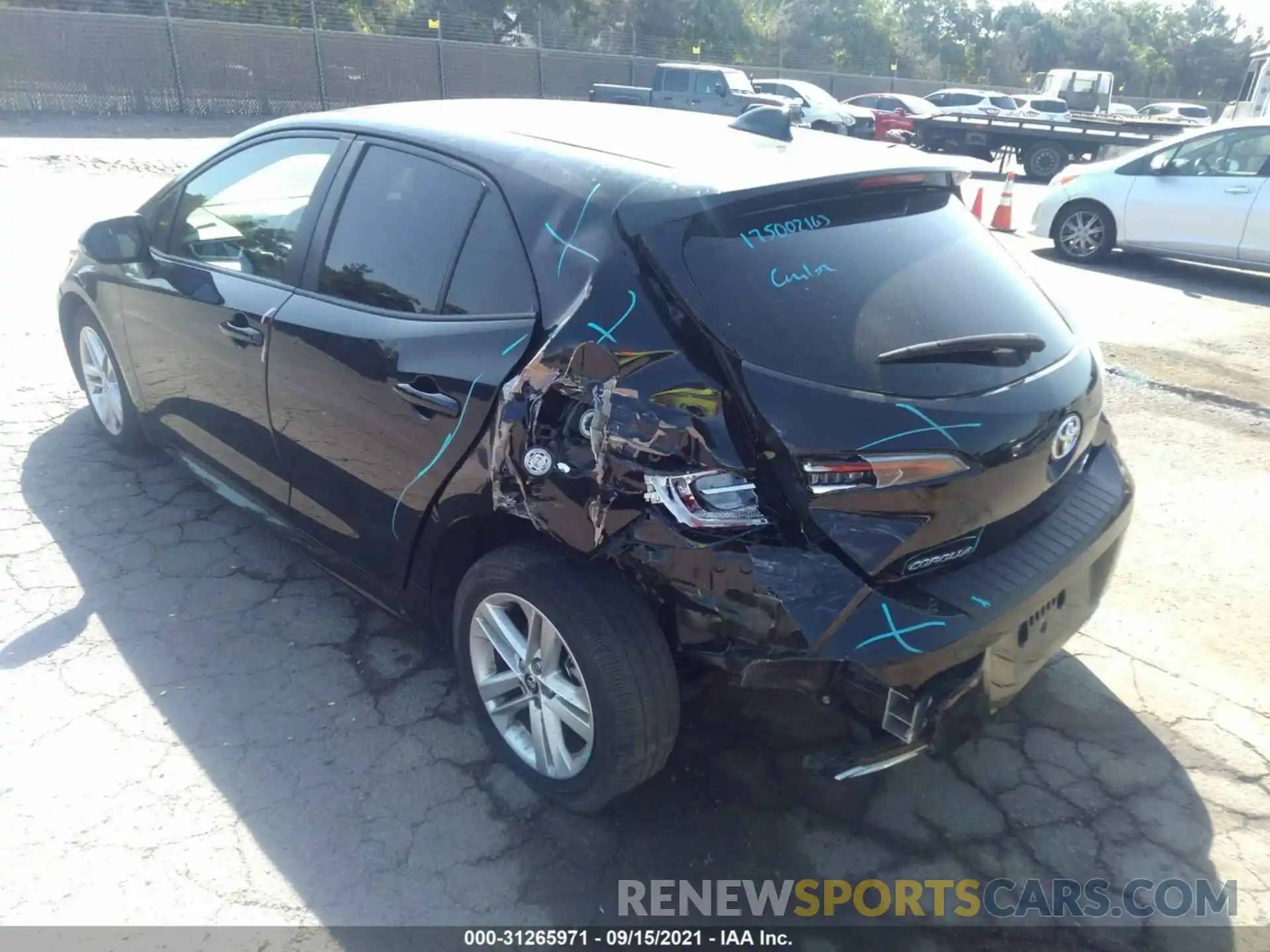 6 Photograph of a damaged car JTNK4RBE2K3048722 TOYOTA COROLLA HATCHBACK 2019