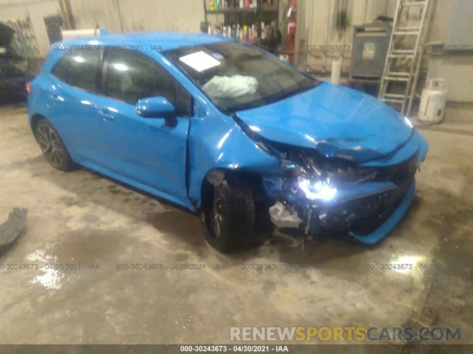 1 Photograph of a damaged car JTNK4RBE2K3050096 TOYOTA COROLLA HATCHBACK 2019