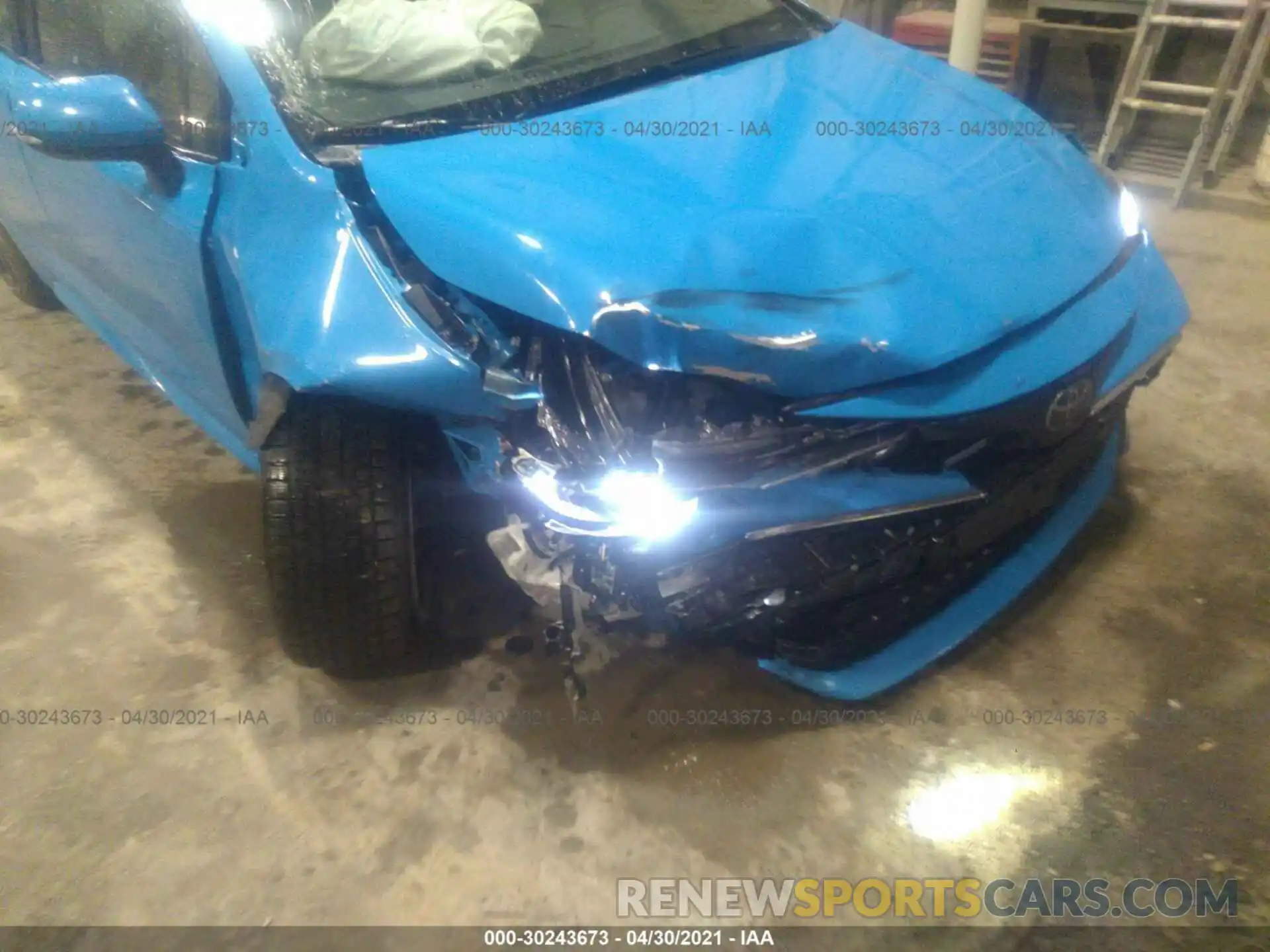 6 Photograph of a damaged car JTNK4RBE2K3050096 TOYOTA COROLLA HATCHBACK 2019