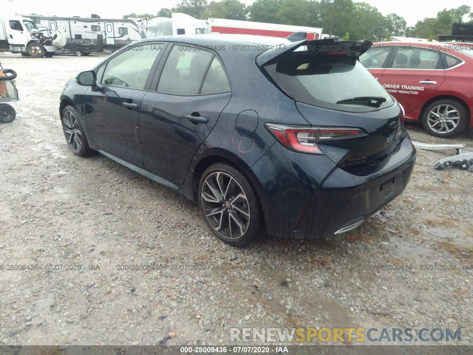 3 Photograph of a damaged car JTNK4RBE2K3058926 TOYOTA COROLLA HATCHBACK 2019