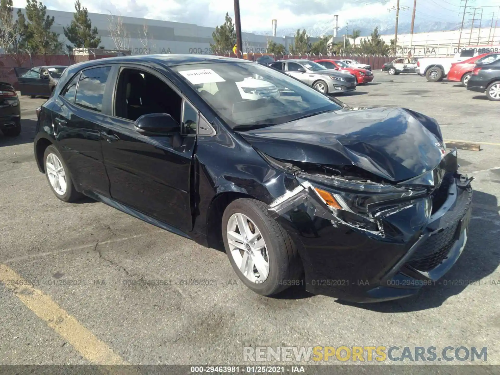 1 Photograph of a damaged car JTNK4RBE2K3060644 TOYOTA COROLLA HATCHBACK 2019