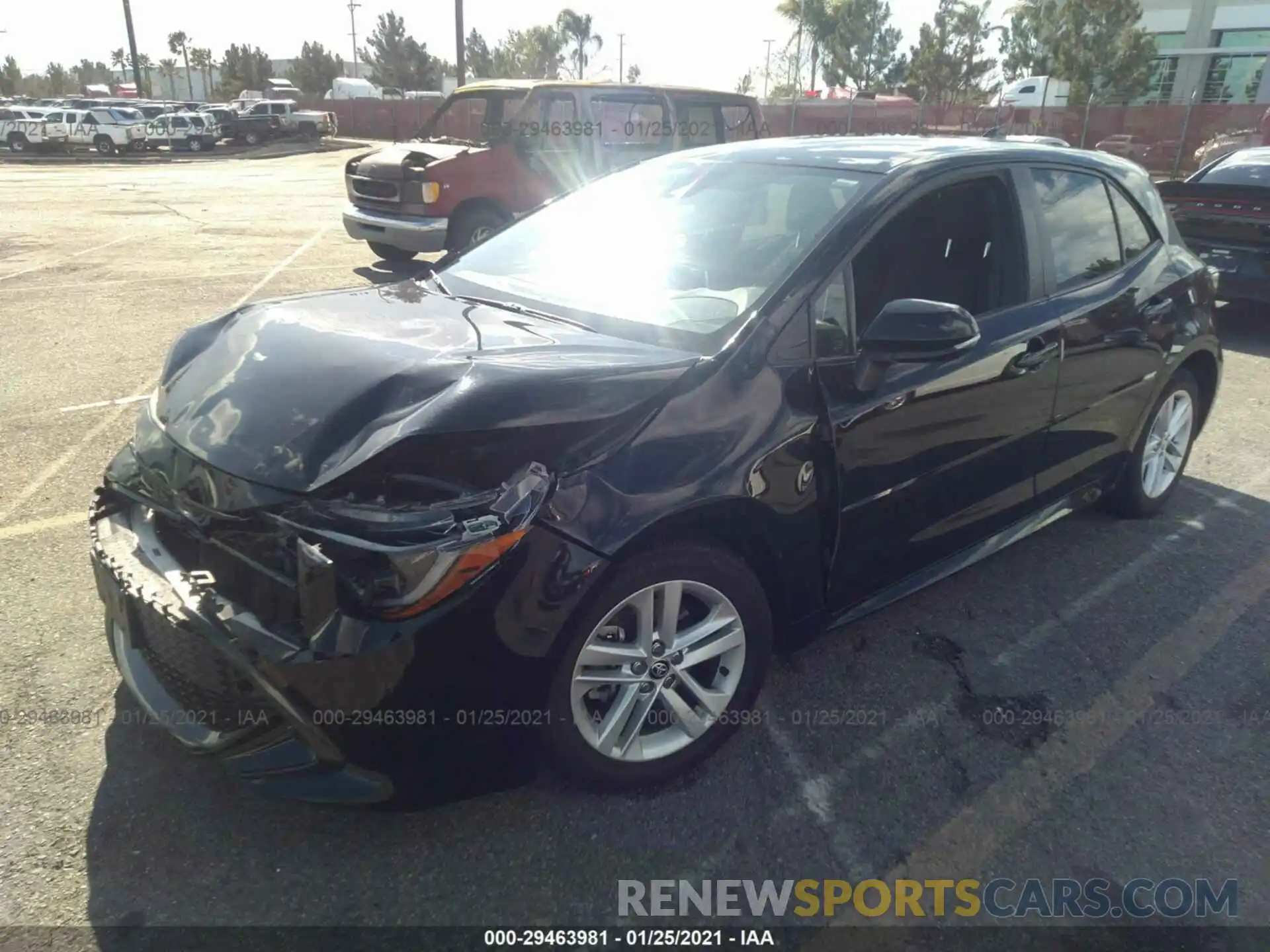 2 Photograph of a damaged car JTNK4RBE2K3060644 TOYOTA COROLLA HATCHBACK 2019