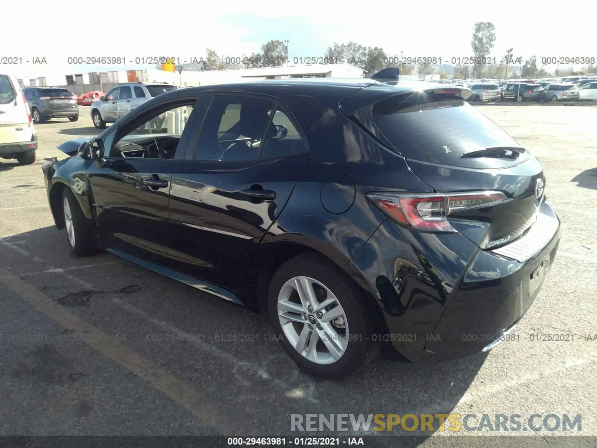 3 Photograph of a damaged car JTNK4RBE2K3060644 TOYOTA COROLLA HATCHBACK 2019