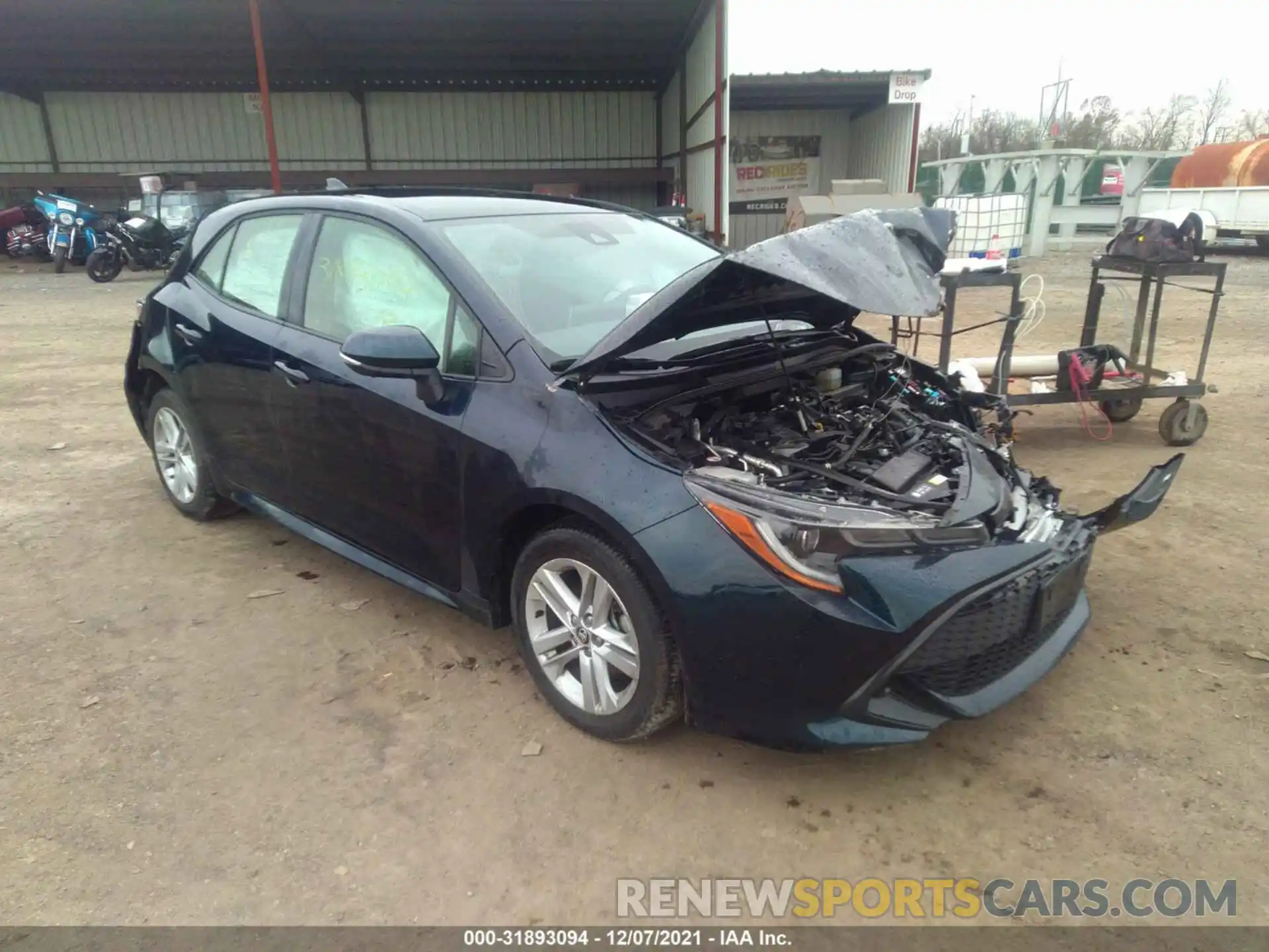 1 Photograph of a damaged car JTNK4RBE2K3060692 TOYOTA COROLLA HATCHBACK 2019